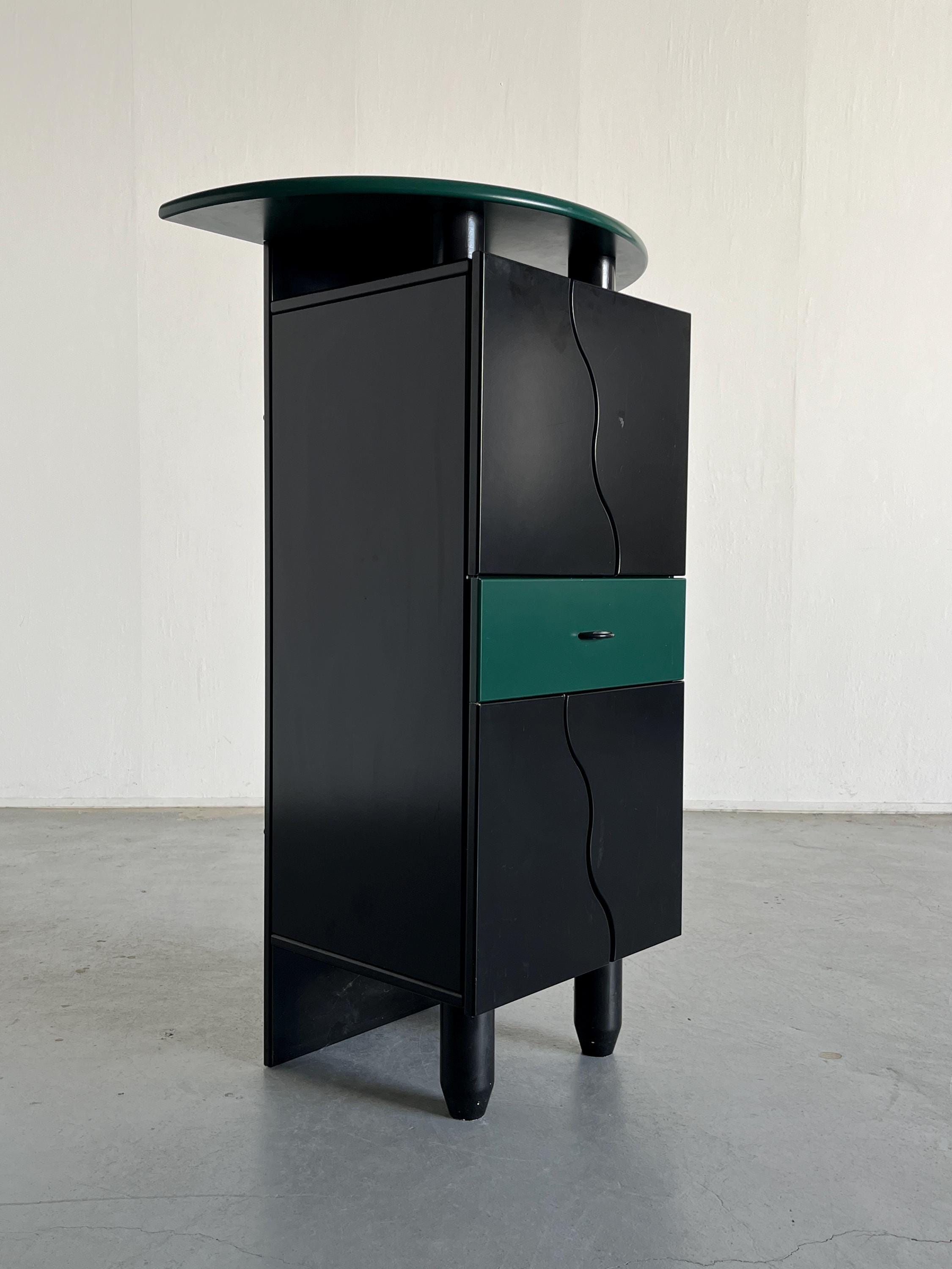 Postmodern Memphis Style Bar Cabinet, in style of Peter Maly, 1980s