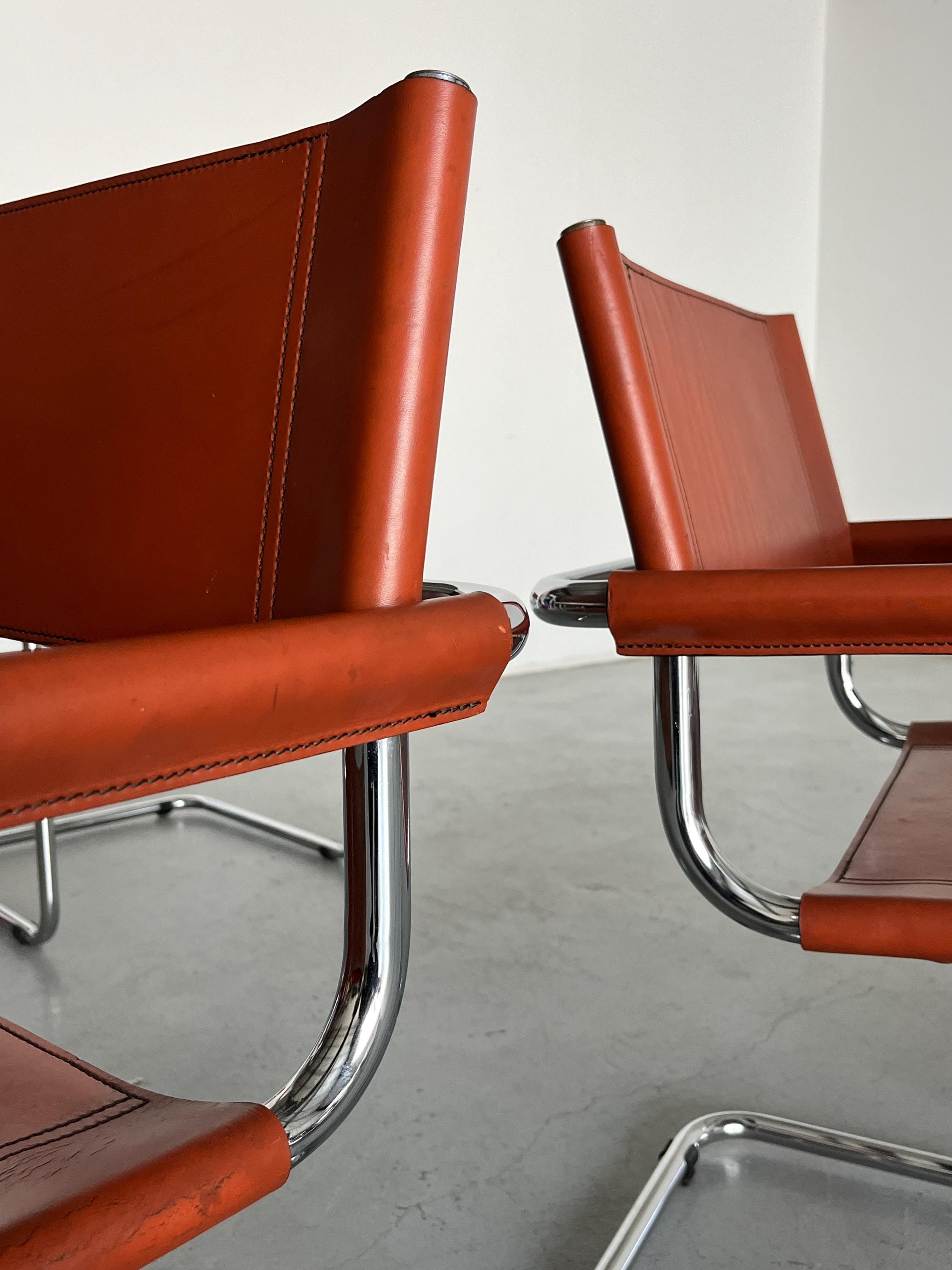 Mart Stam S34 Design Cantilever Chairs, 1970s