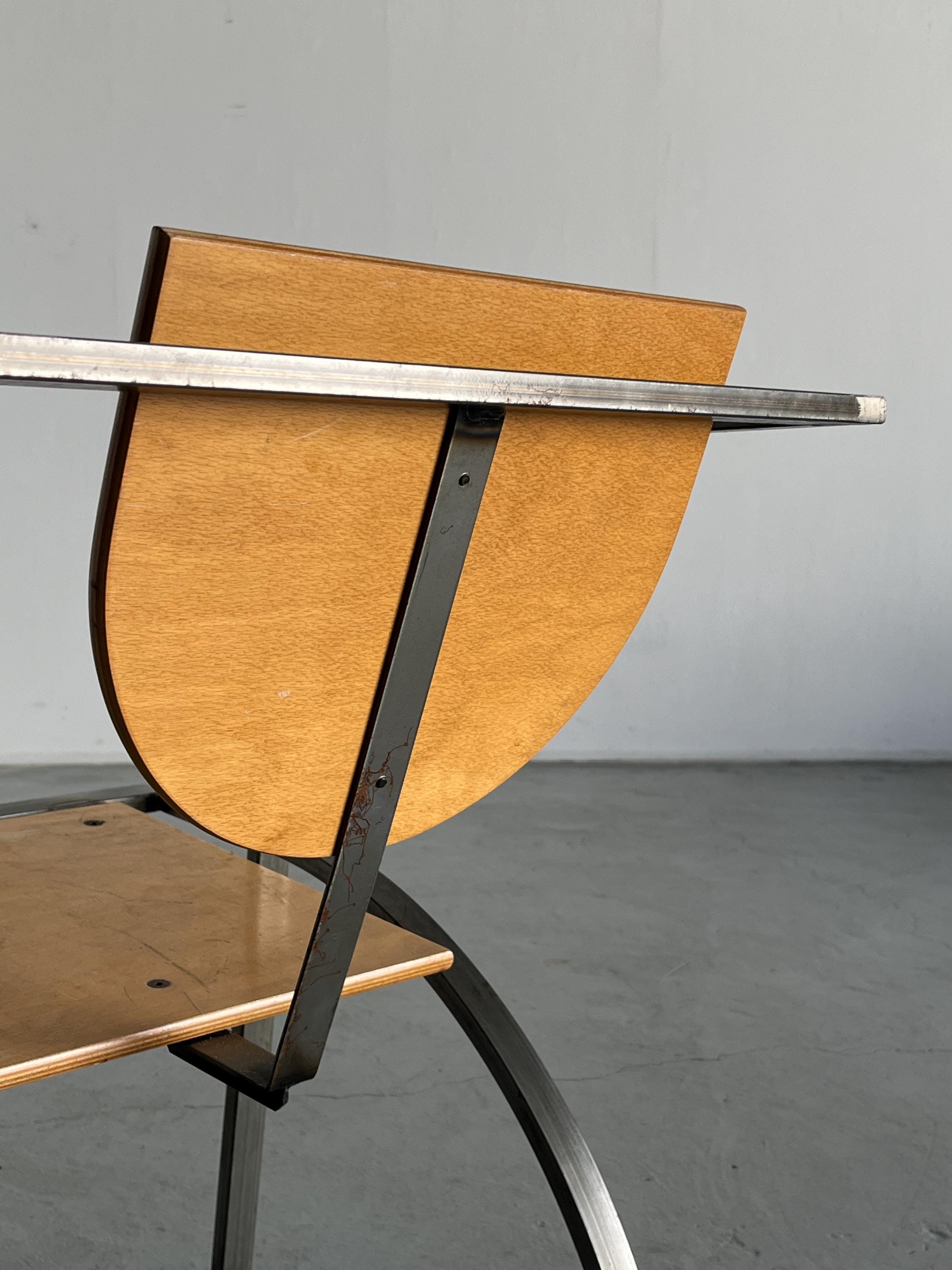 Postmodern Geometrical Chair by Karl Friedrich Förster for KFF, 1980s Germany