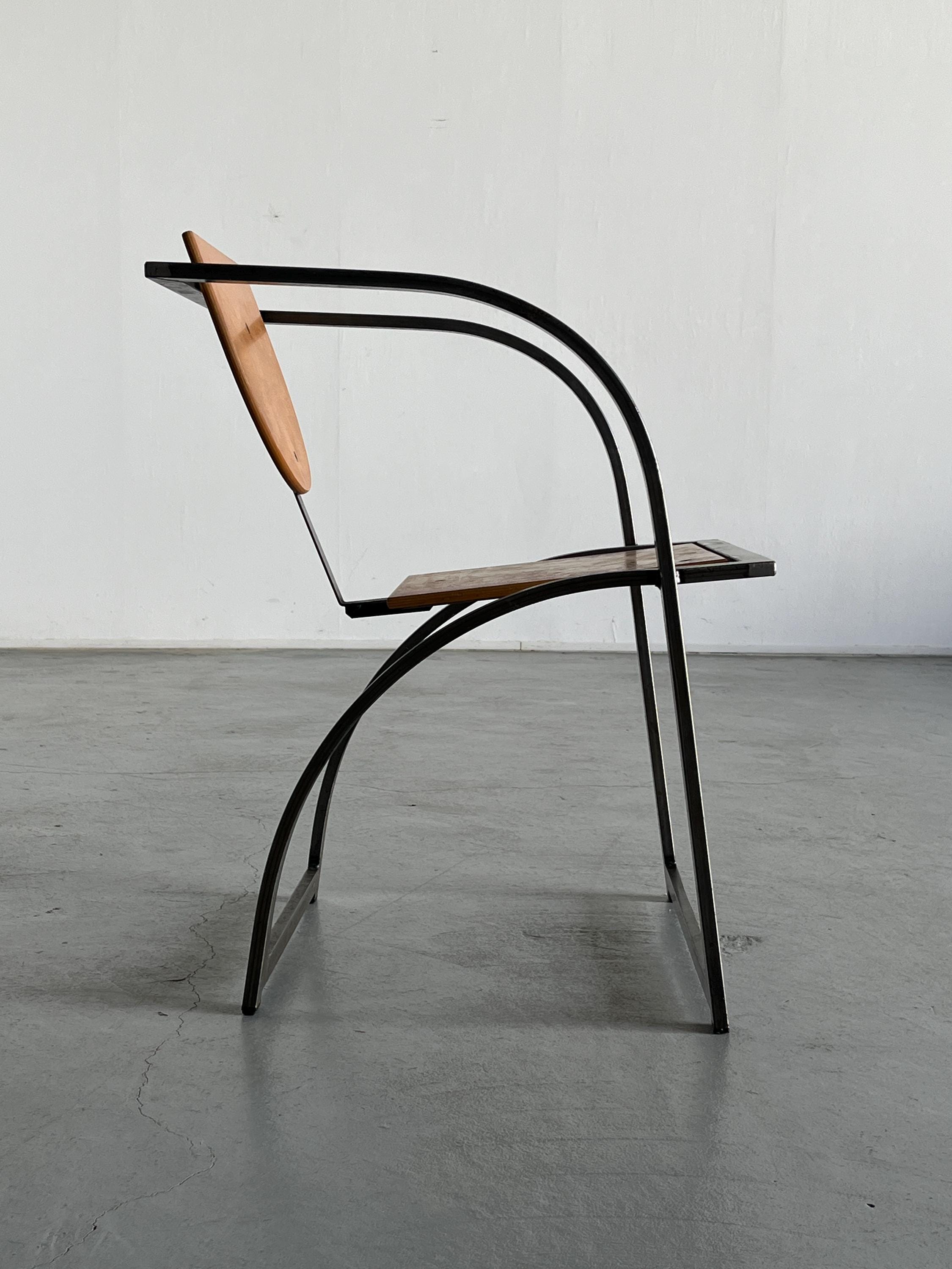 Postmodern Geometrical Chair by Karl Friedrich Förster for KFF, 1980s Germany