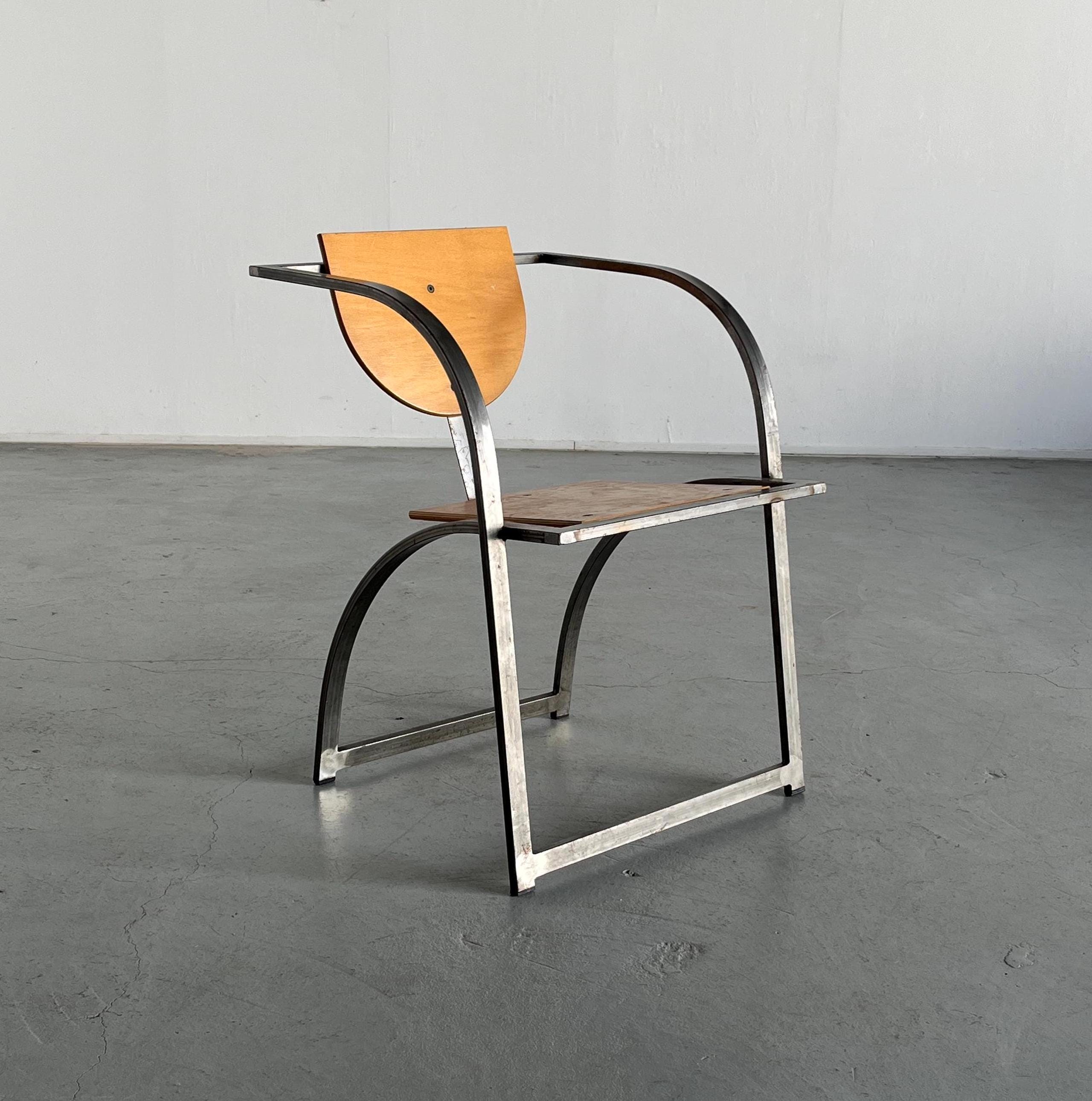 Postmodern Geometrical Chair by Karl Friedrich Förster for KFF, 1980s Germany