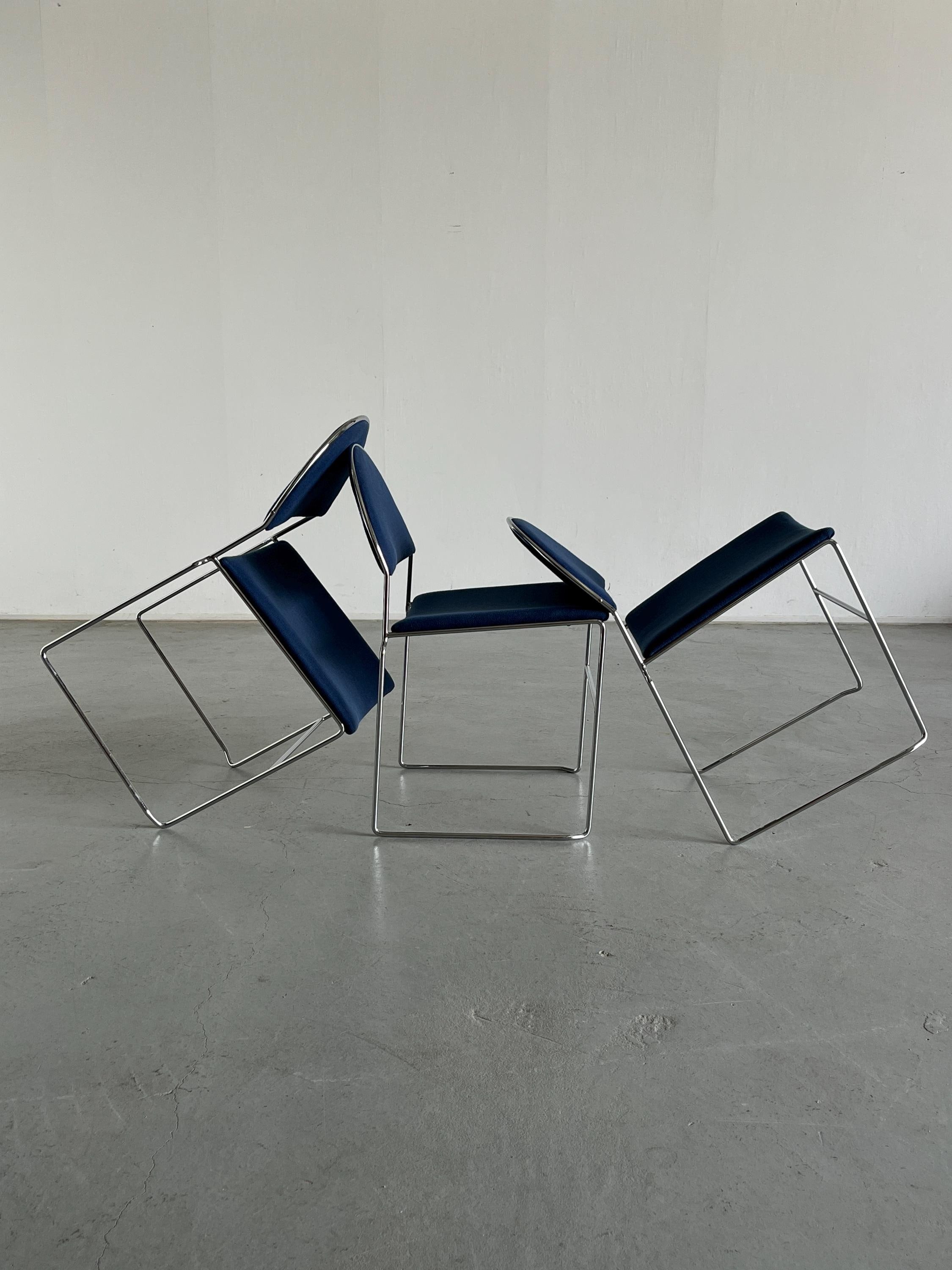 Modernist Stackable Chairs by Superstudio Design Team for Fasem