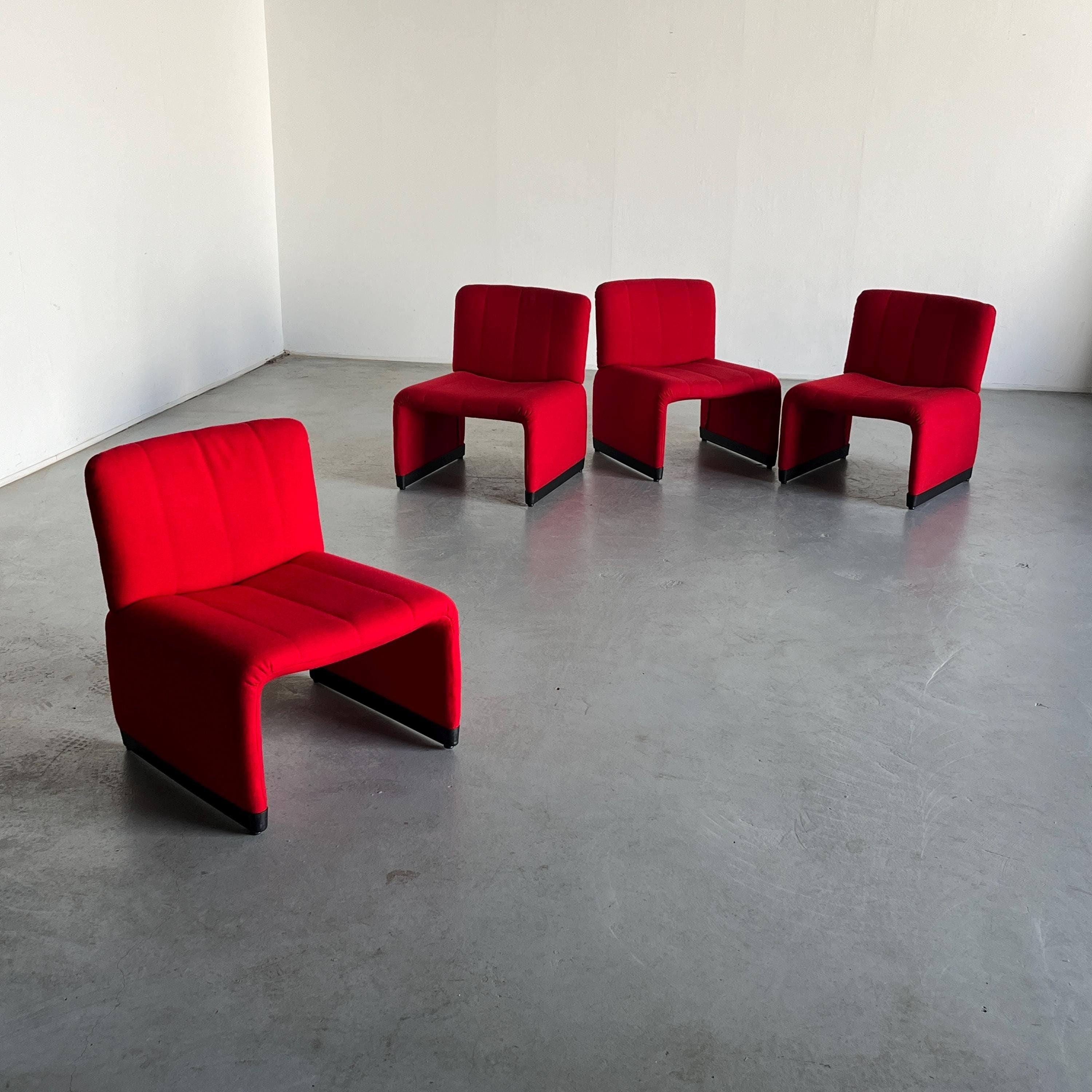 Lounge Armchairs in style of 'Alky' Chair by Giancarlo Piretti, 1970s Italian Design