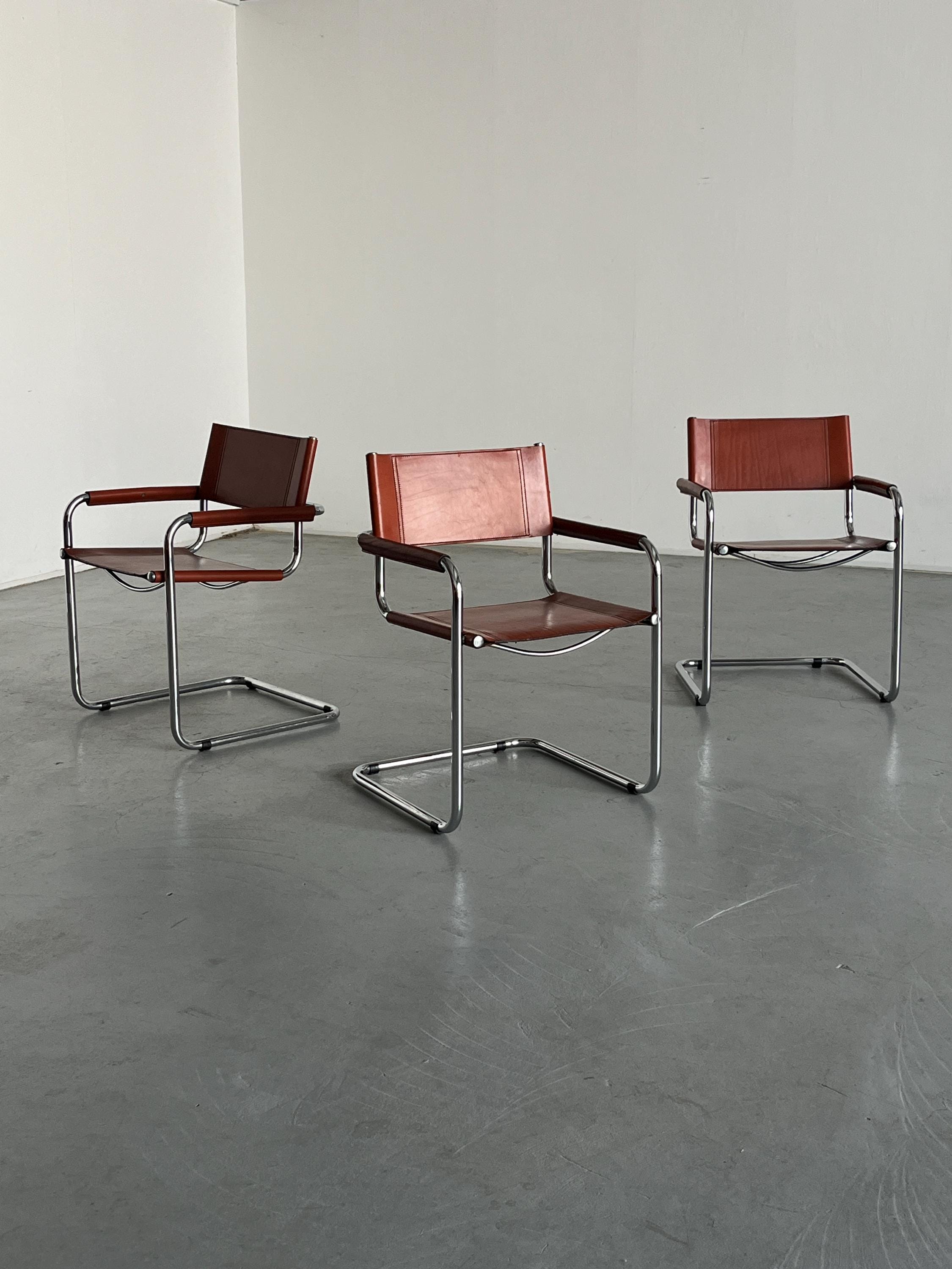 Mart Stam S34 Design Cantilever Chairs, 1970s