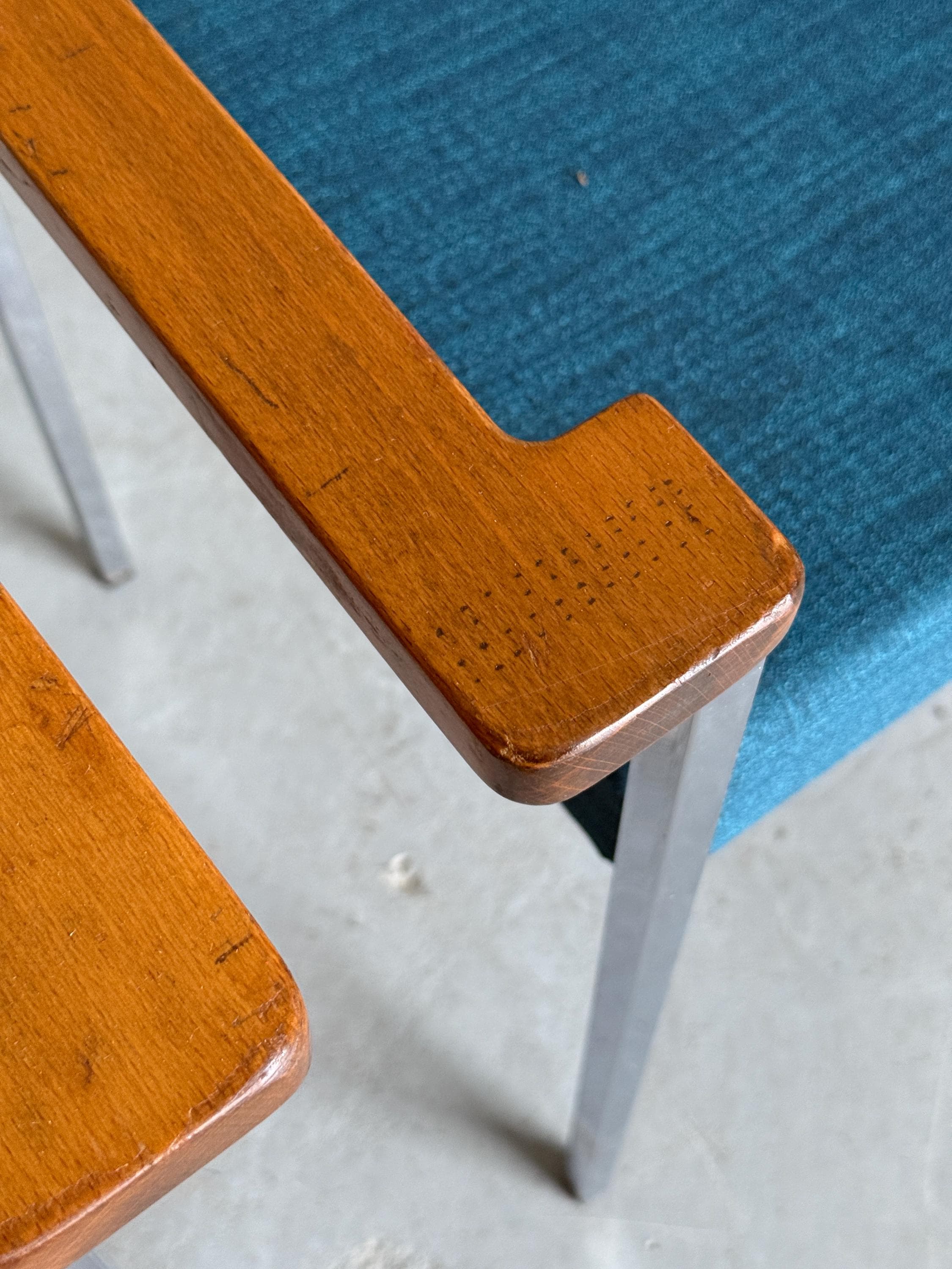 Chrome Upholstered Side Armchairs or Dining Chairs, 1960s