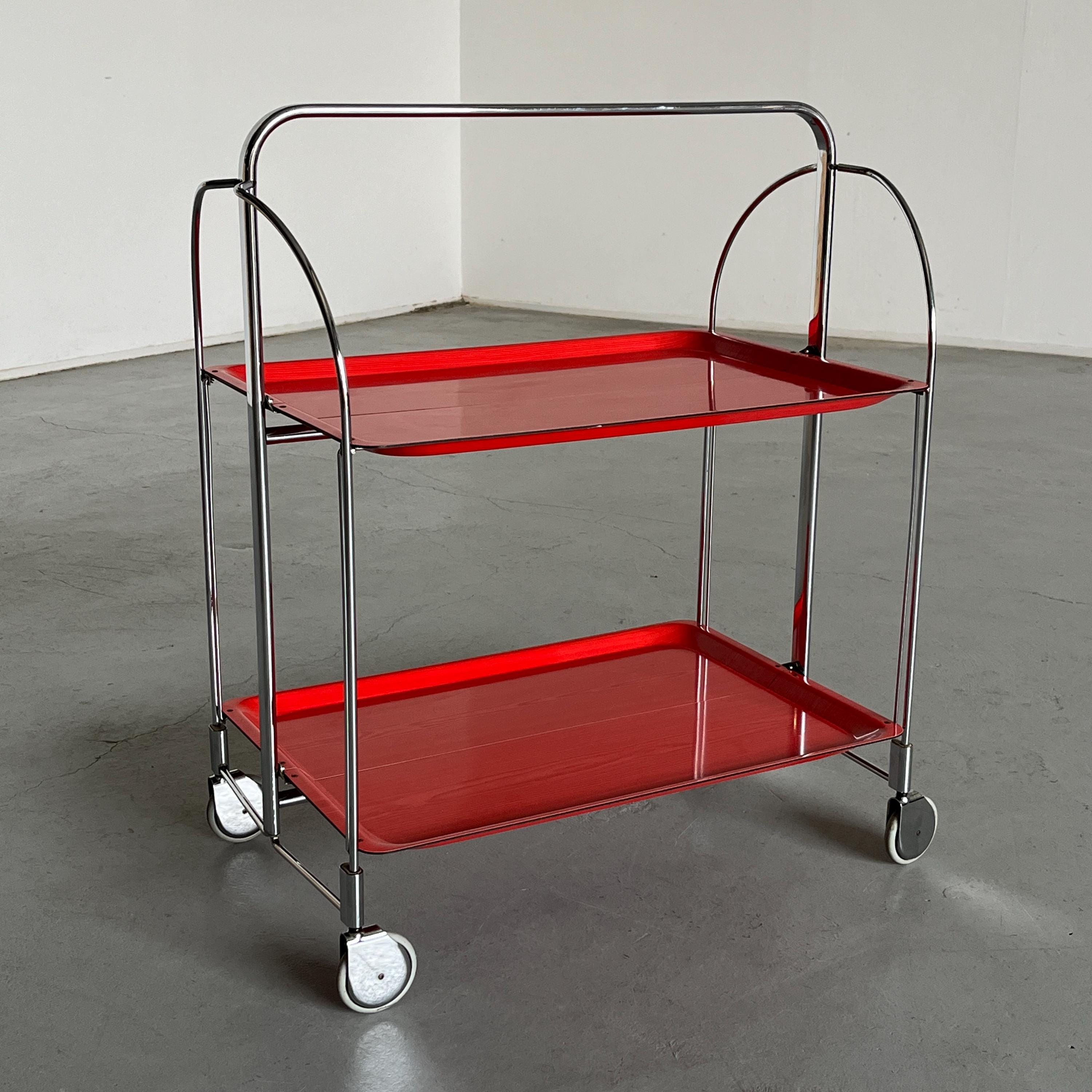 Dinett Serving Trolley by Bremshey Gerlinol, 1960s Germany