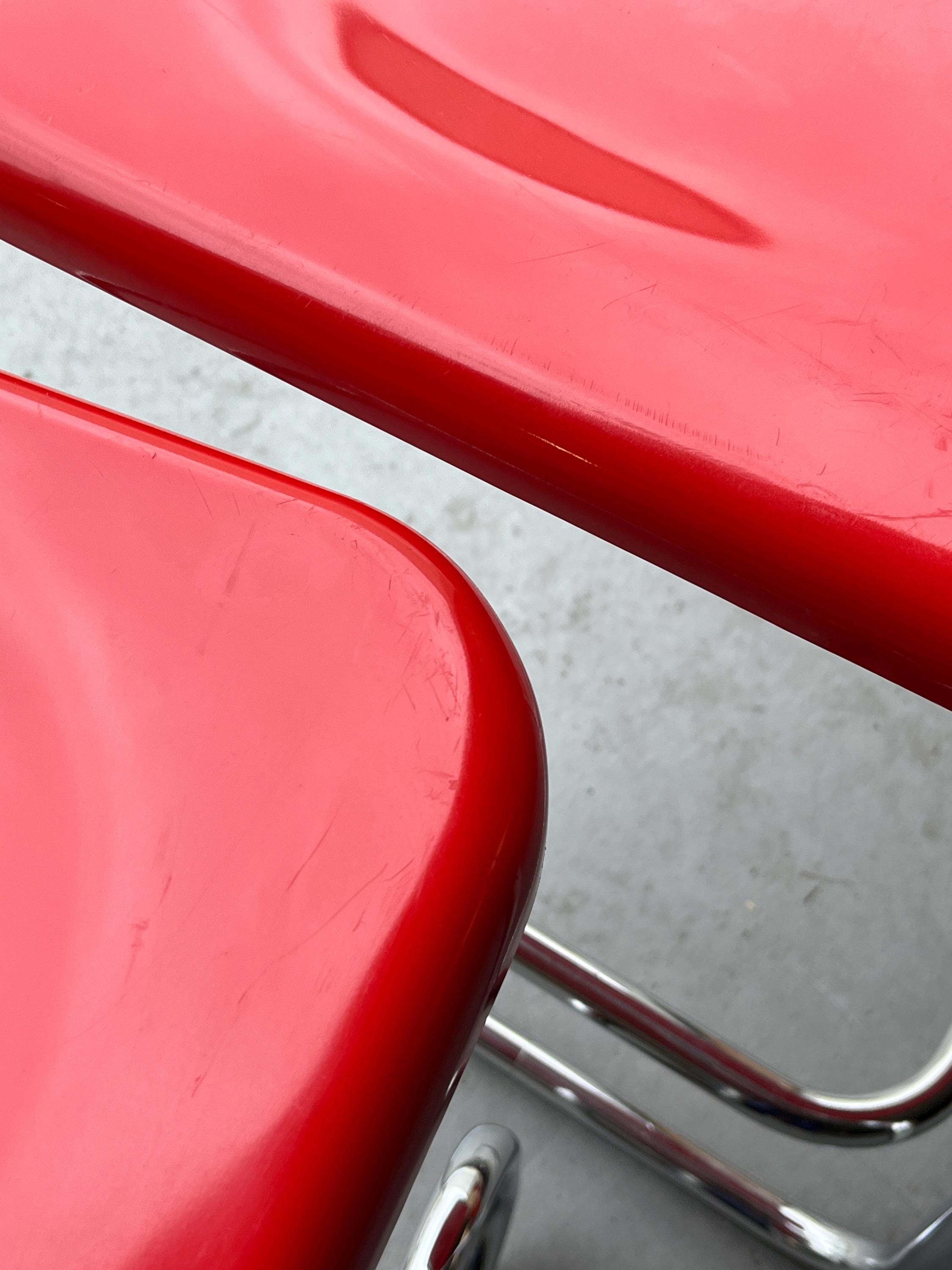 Pair of Modernist Cantilever Stools by Arclinea