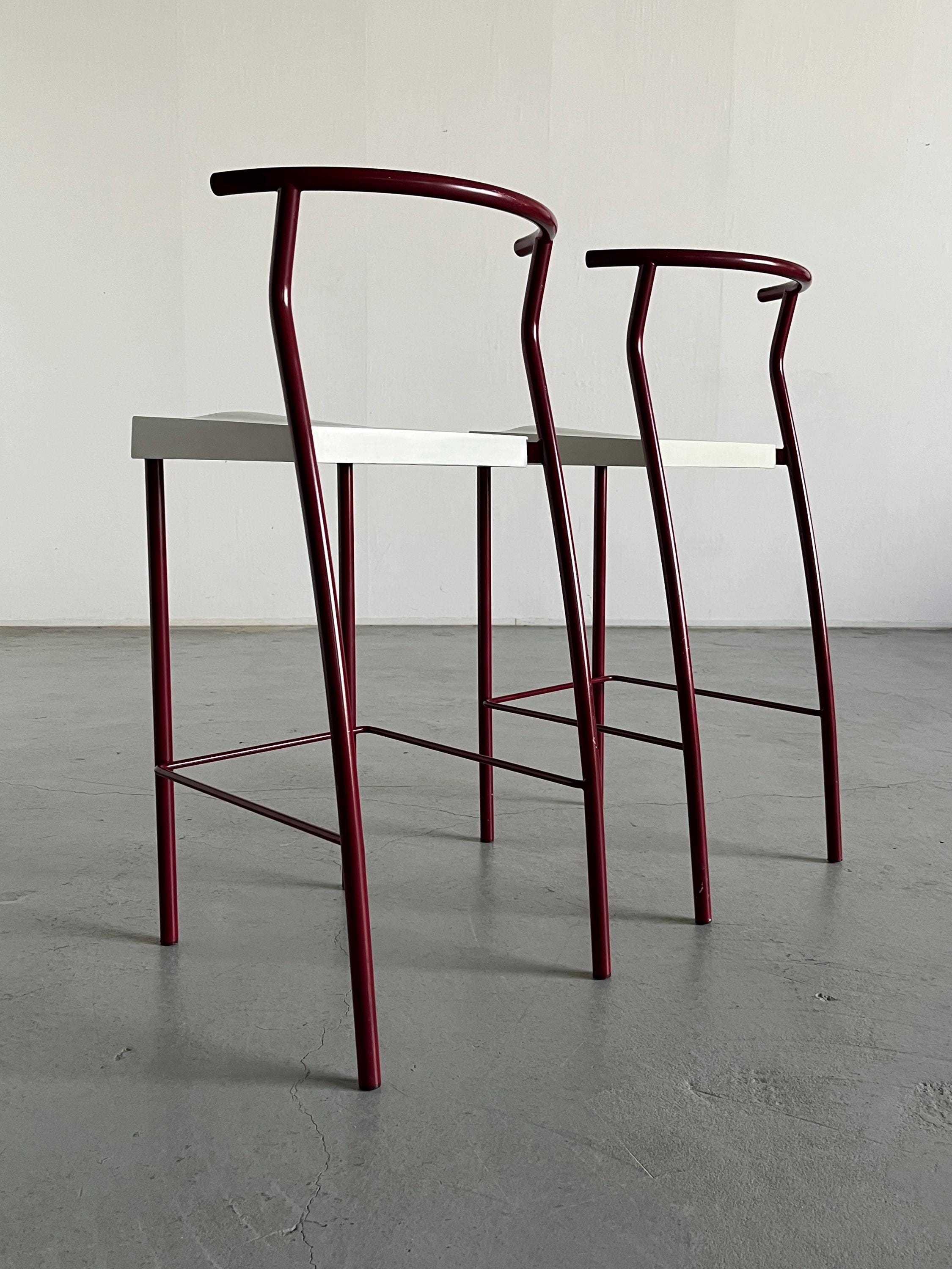 Pair of Postmodern Hi-Glob Bar Stools by Philippe Starck for Kartell / Early 1990s