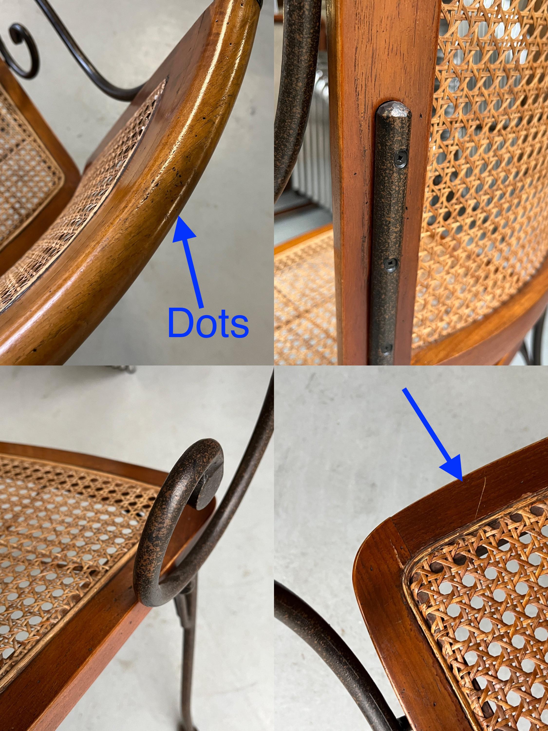 French Artisanal Sculptural Chairs in Wrought Iron, 1960s