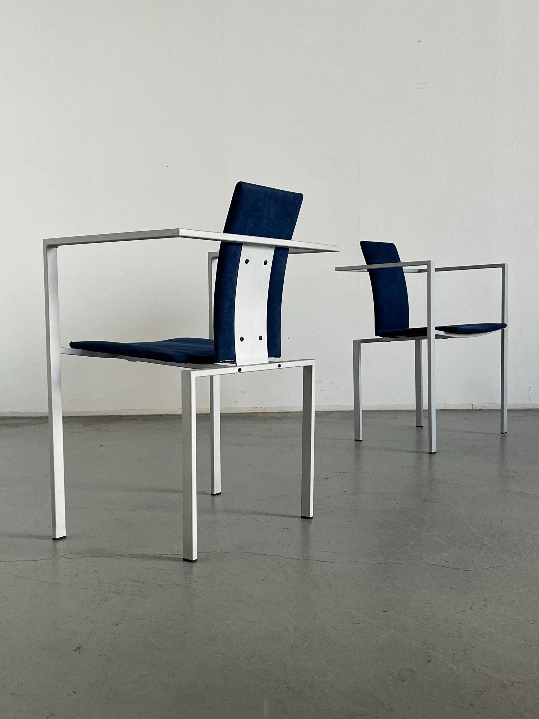 Geometrical Chairs by Karl Friedrich Förster for KFF, 1980s Germany