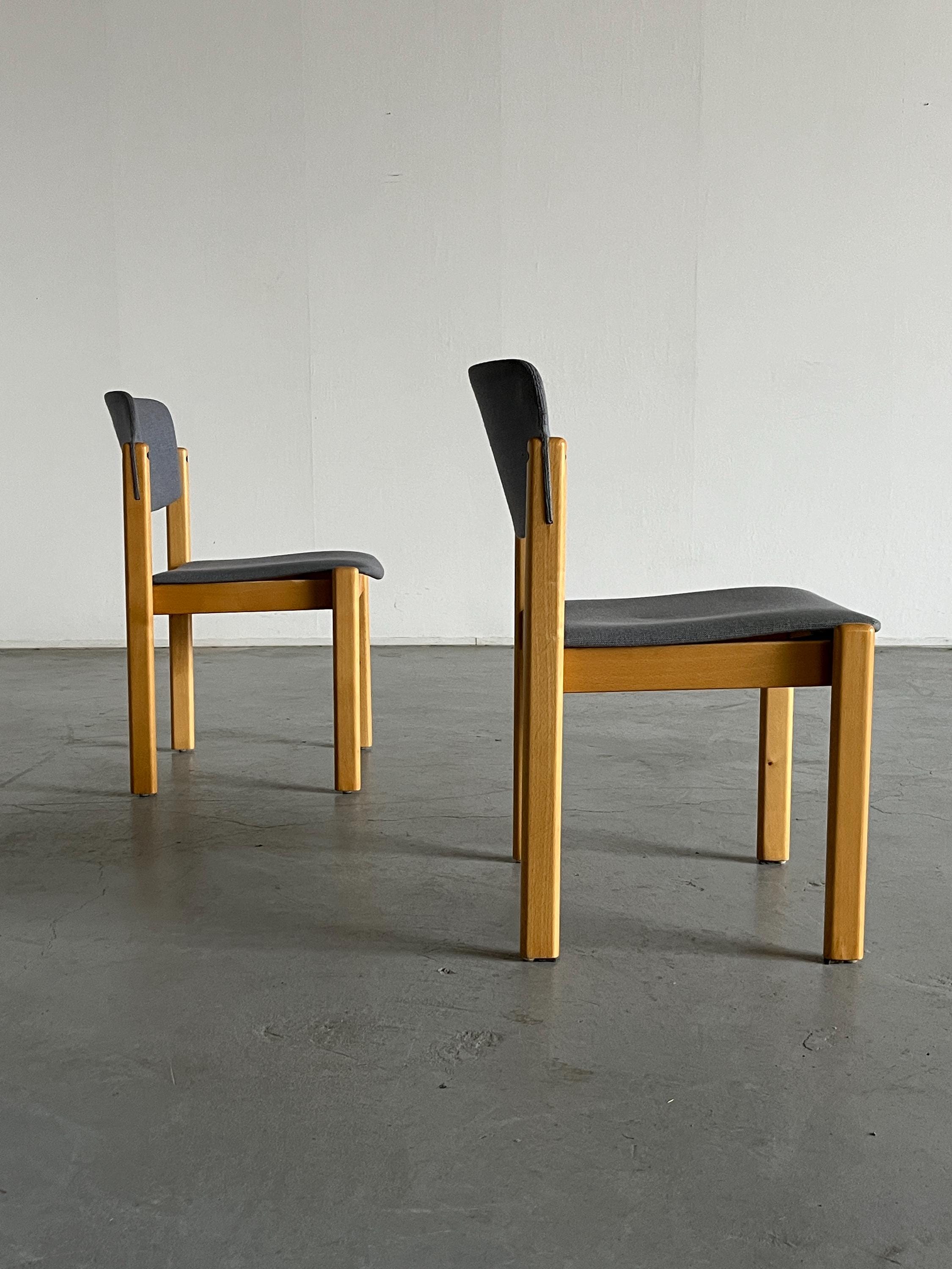 Wiesner Hager Stackable Dining Chairs, 1980s