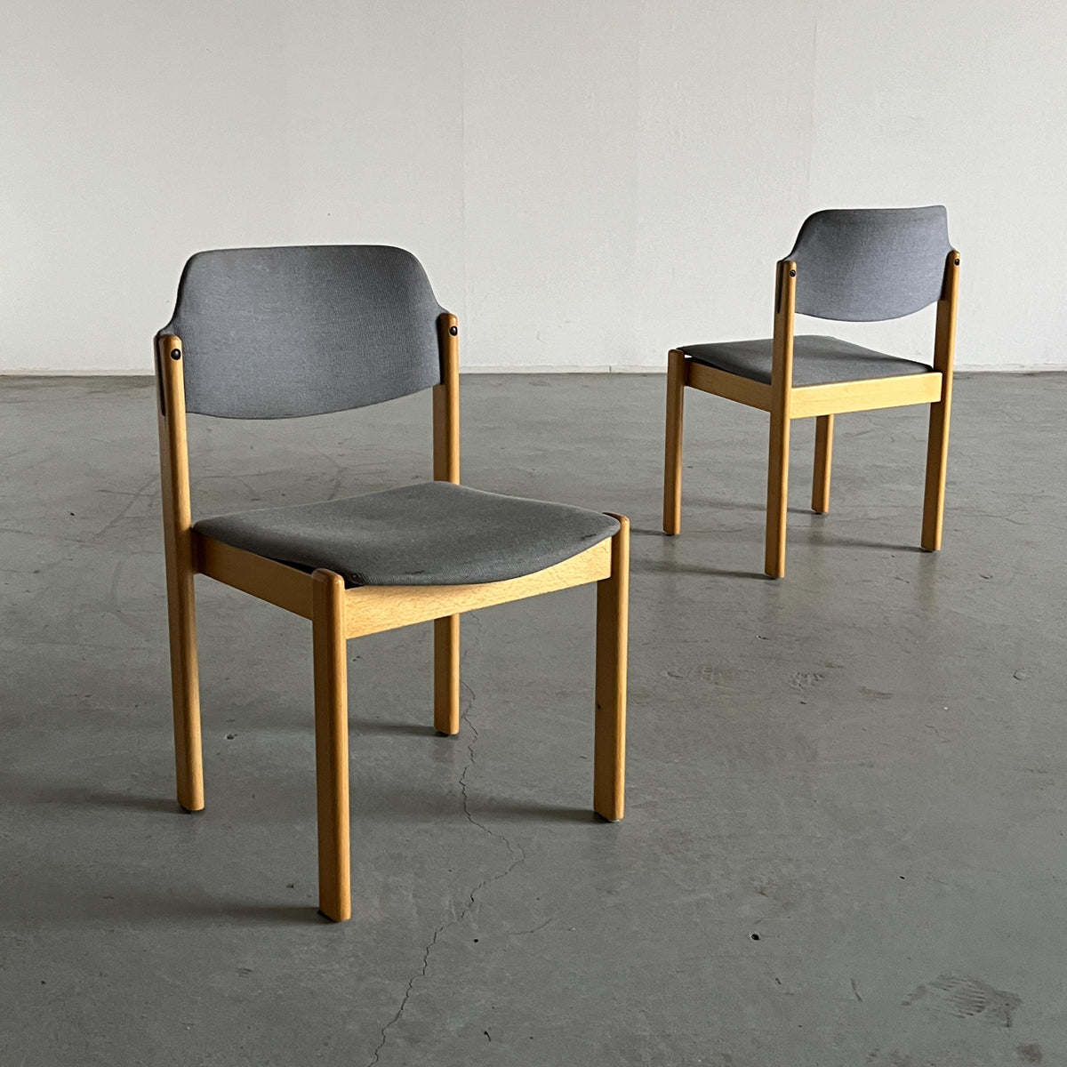 Wiesner Hager Stackable Dining Chairs, 1980s