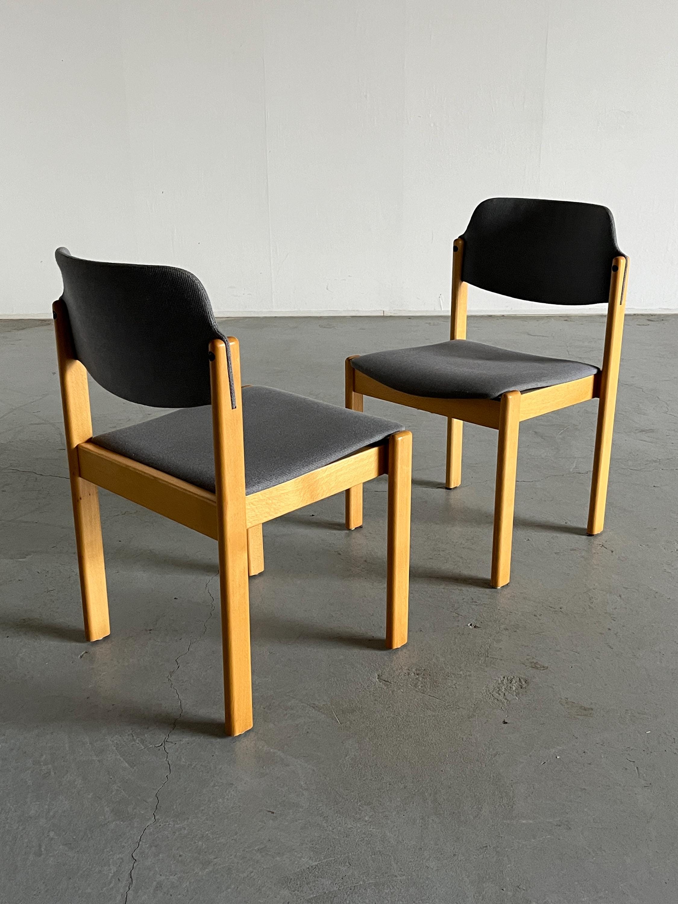 Wiesner Hager Stackable Dining Chairs, 1980s