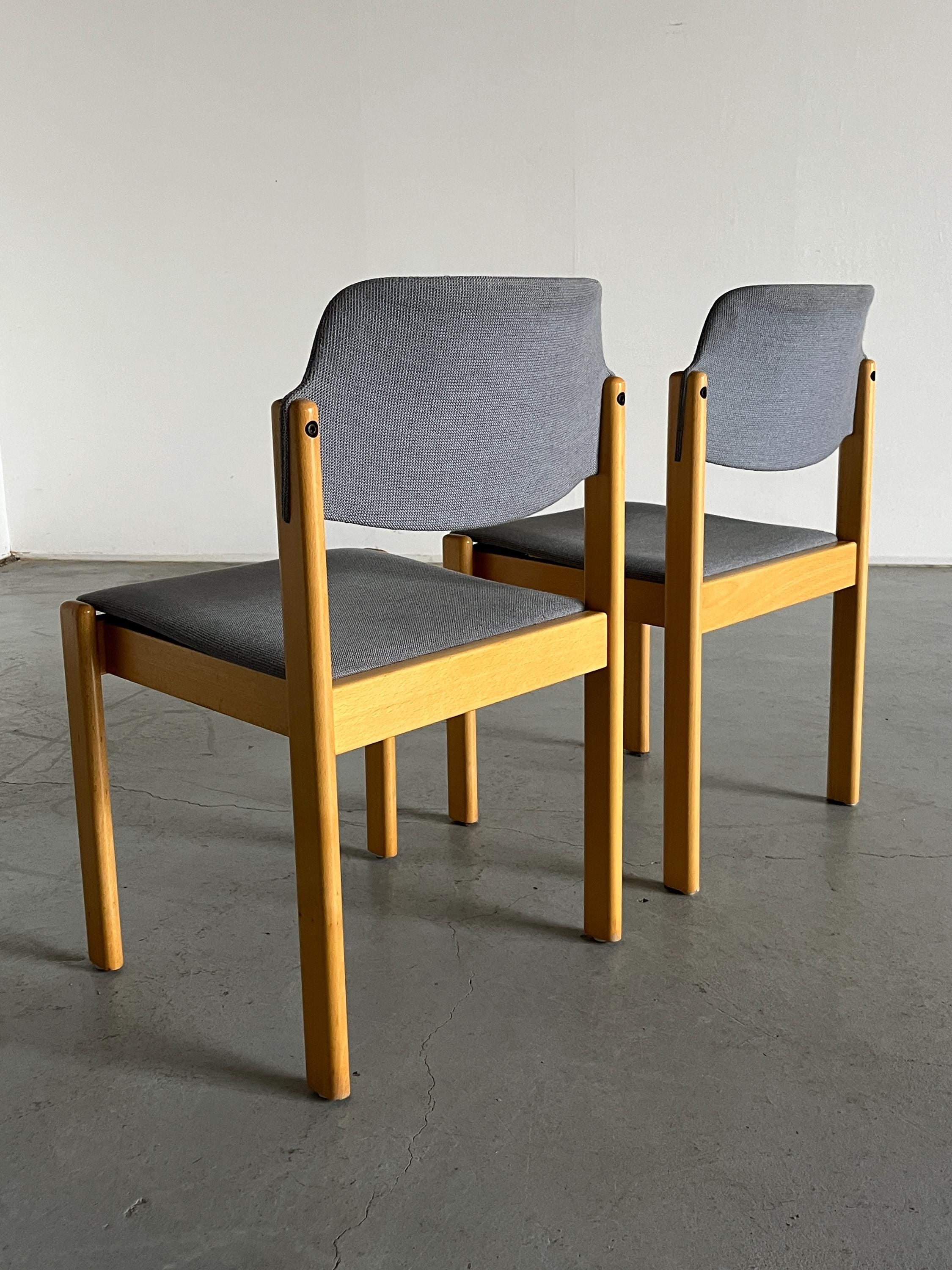 Wiesner Hager Stackable Dining Chairs, 1980s