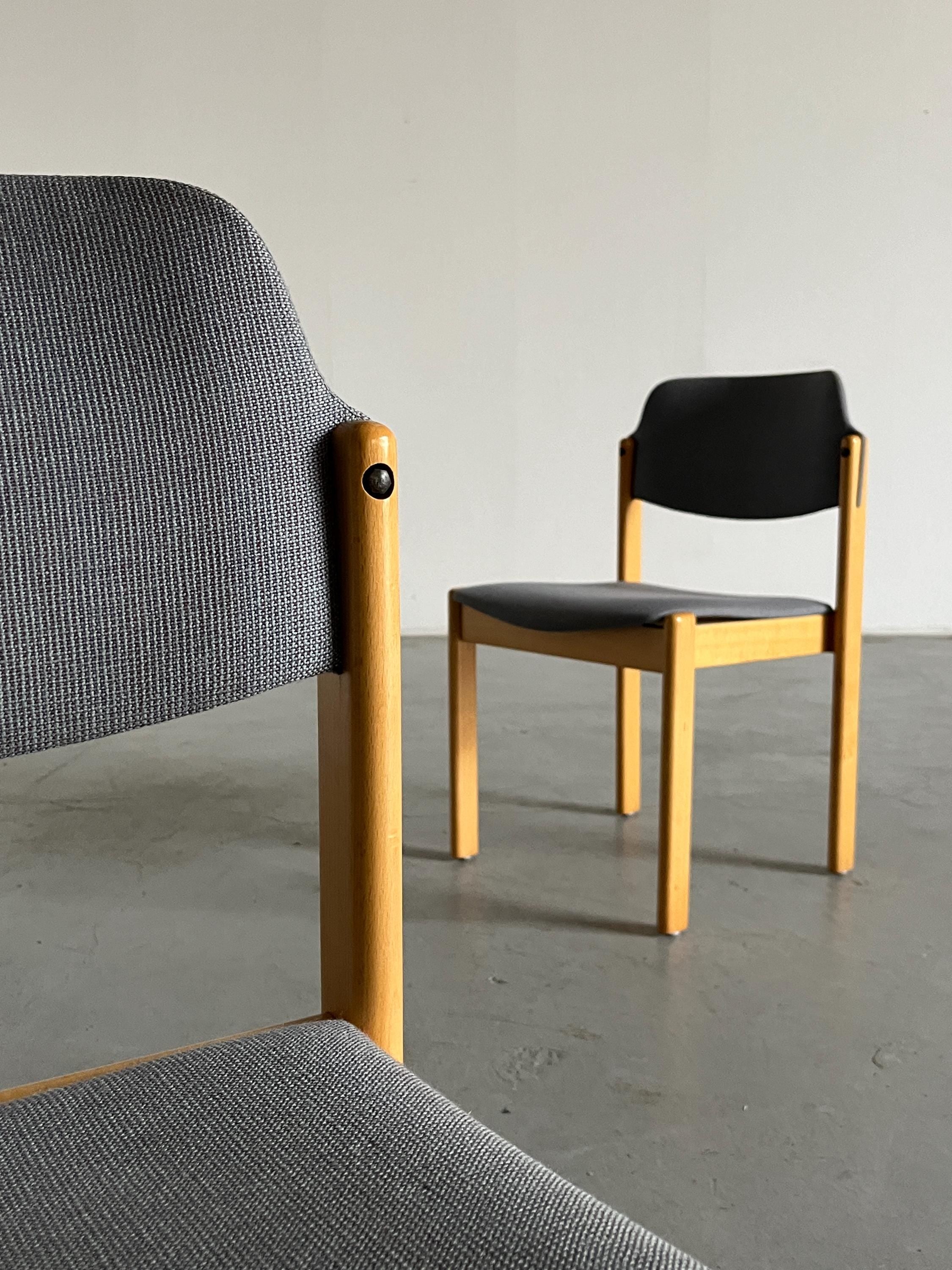 Wiesner Hager Stackable Dining Chairs, 1980s