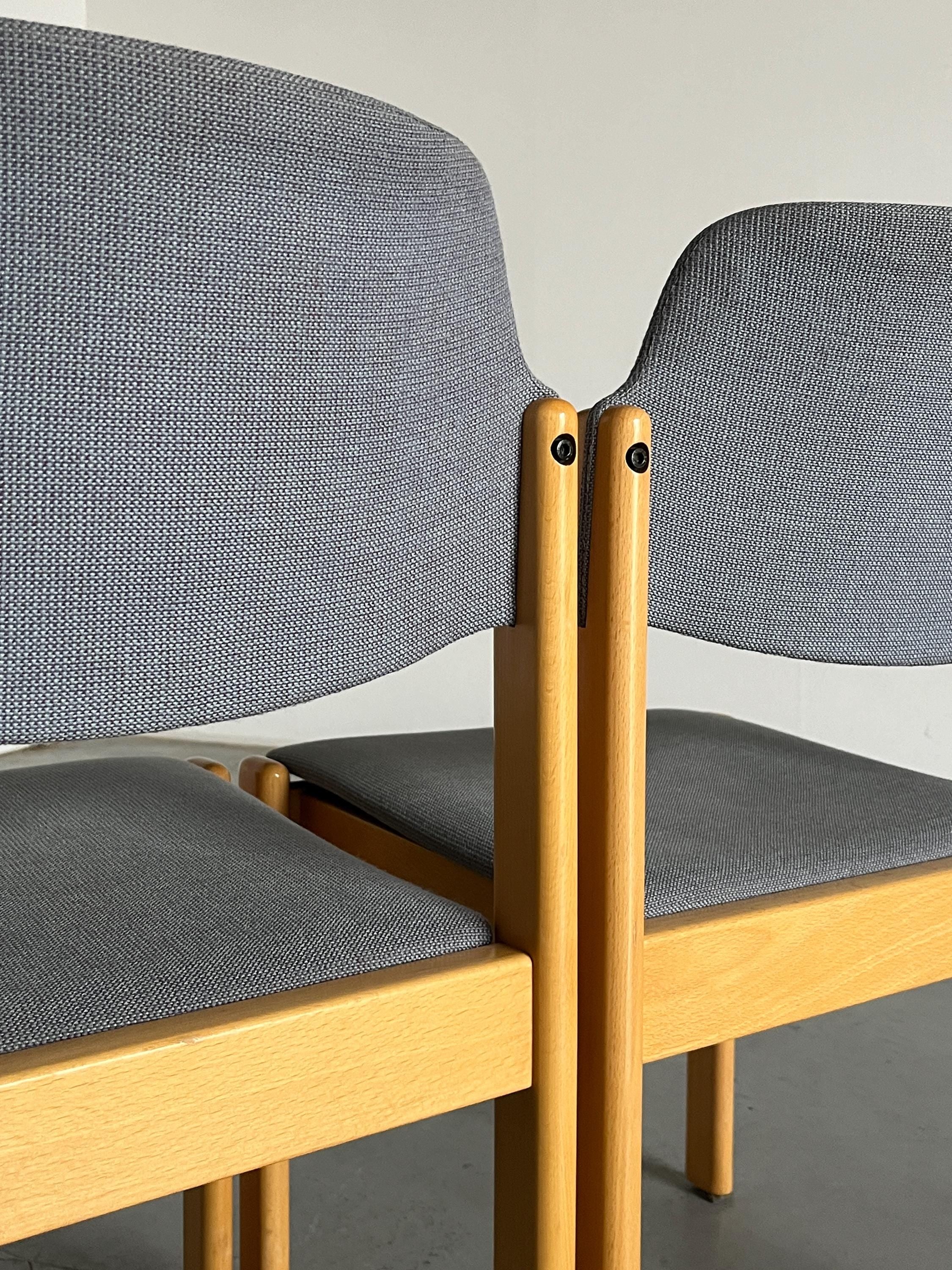 Wiesner Hager Stackable Dining Chairs, 1980s