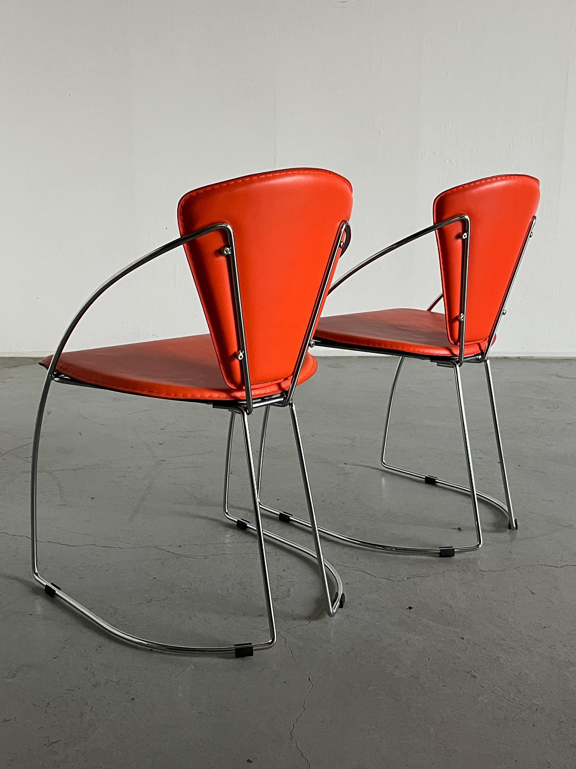Dining Chairs in the Style of Linda Chair by Arrben, 1990s Italy