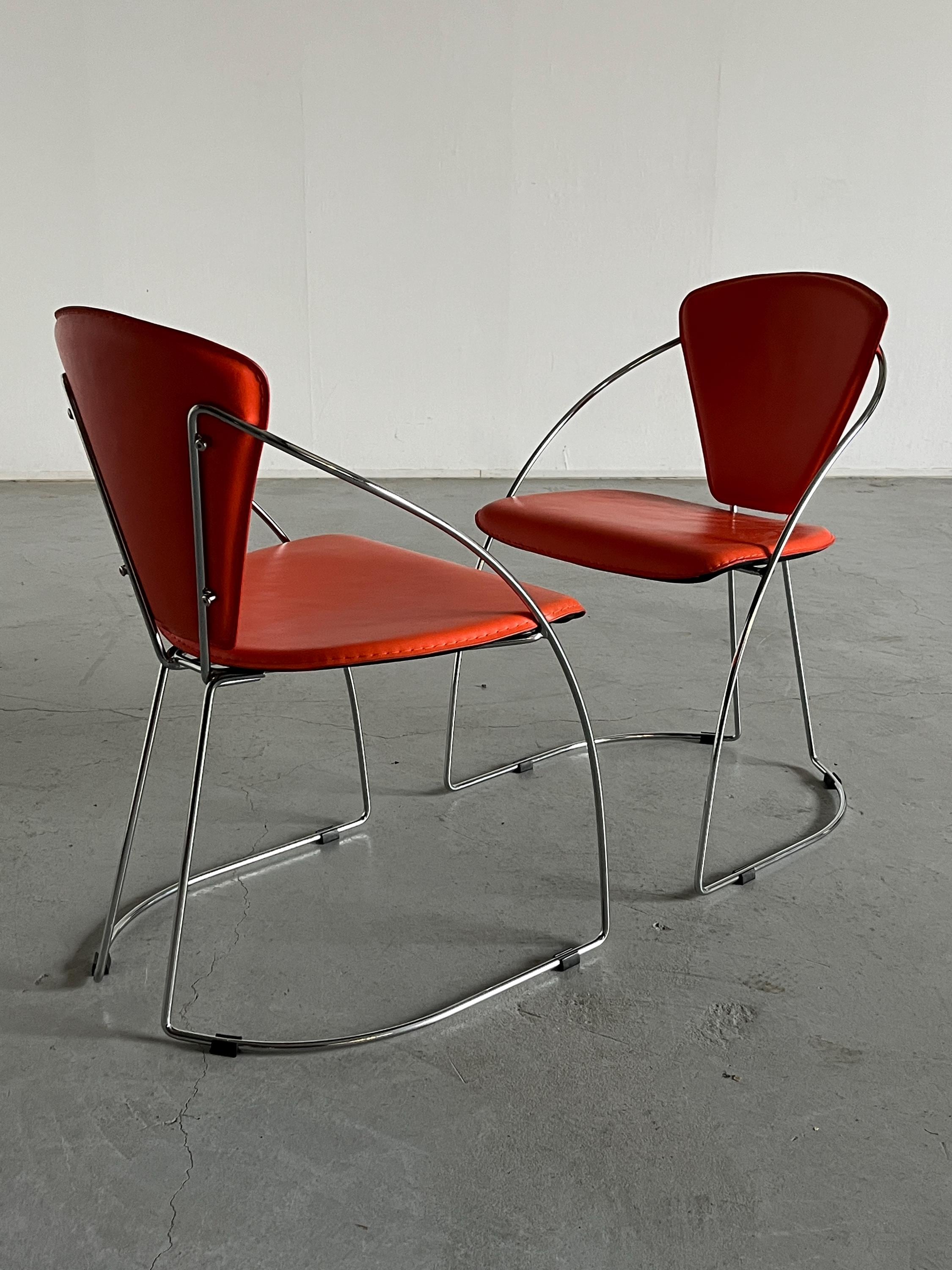 Dining Chairs in the Style of Linda Chair by Arrben, 1990s Italy