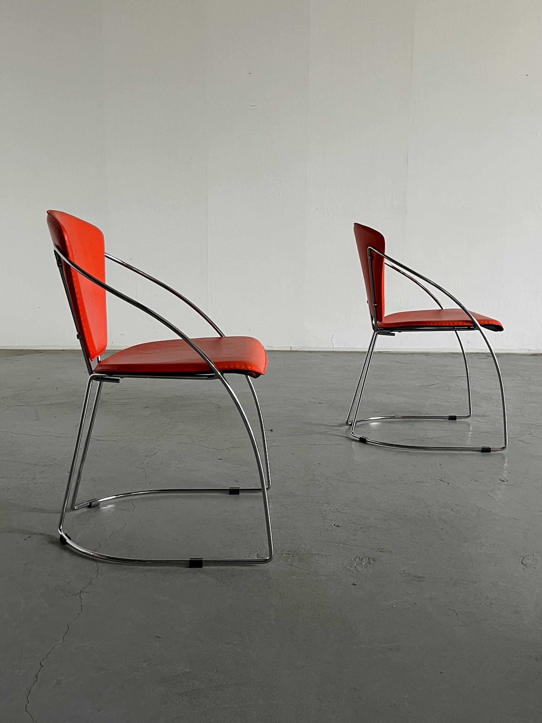 Dining Chairs in the Style of Linda Chair by Arrben, 1990s Italy