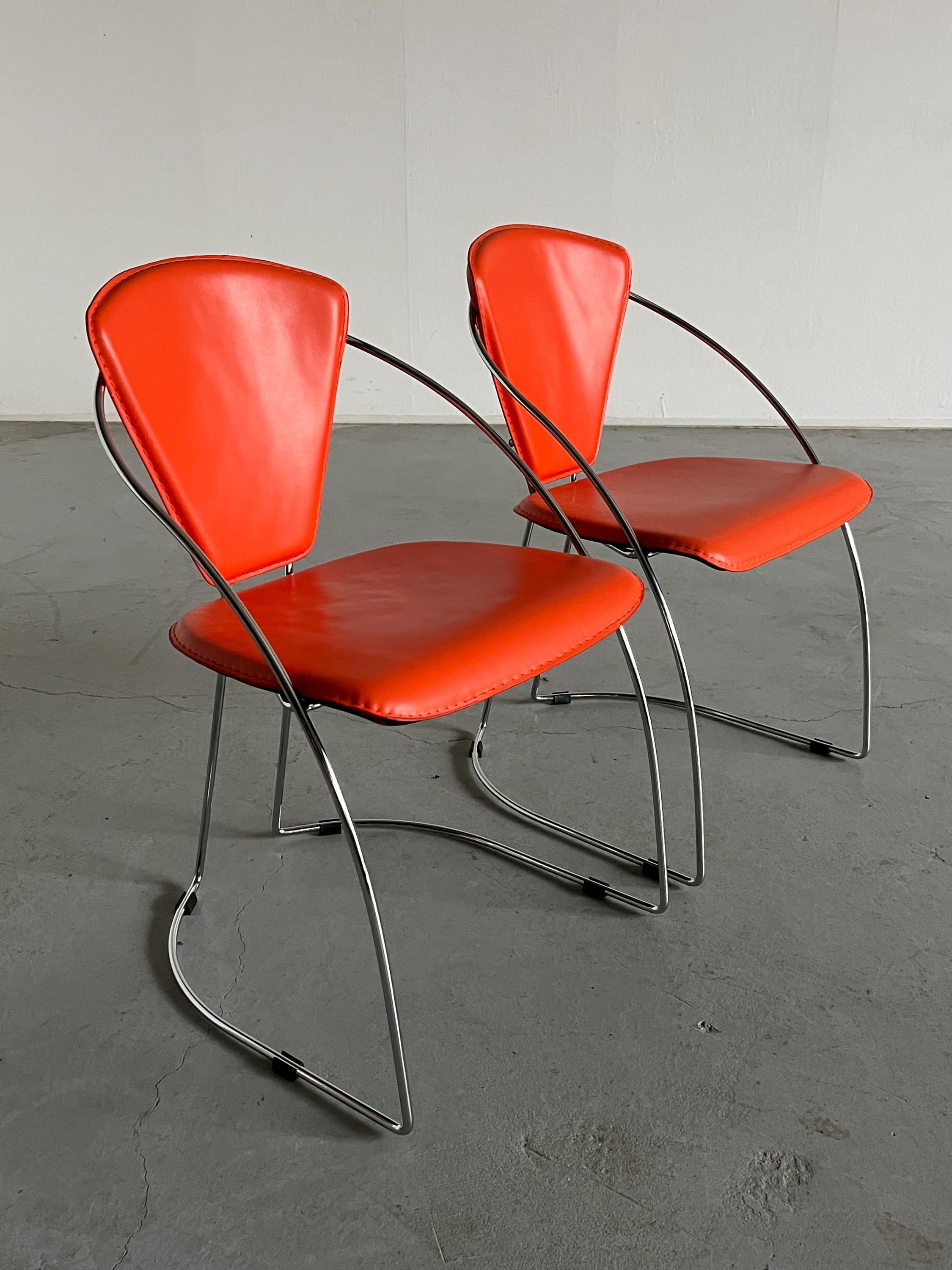 Dining Chairs in the Style of Linda Chair by Arrben, 1990s Italy