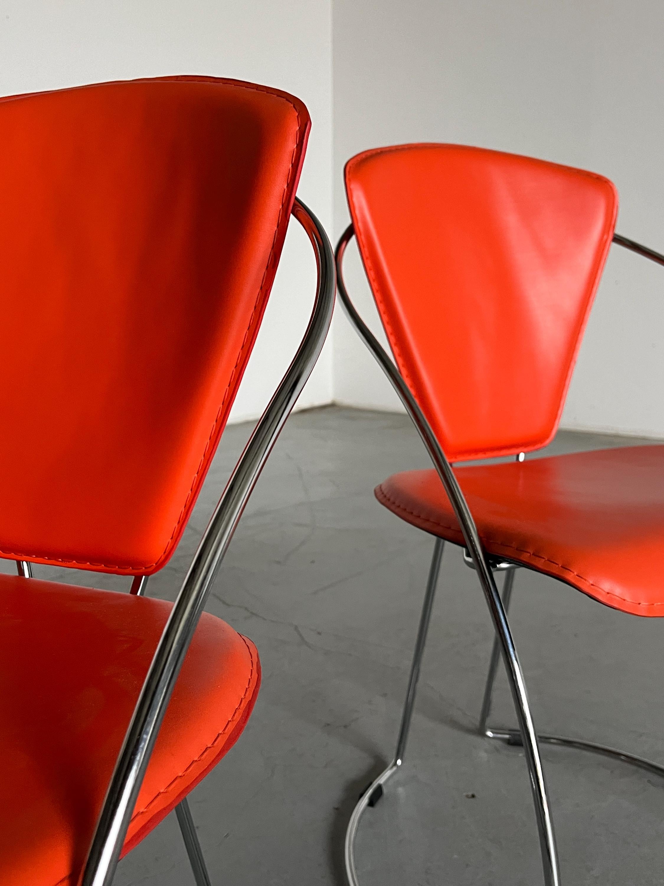 Dining Chairs in the Style of Linda Chair by Arrben, 1990s Italy