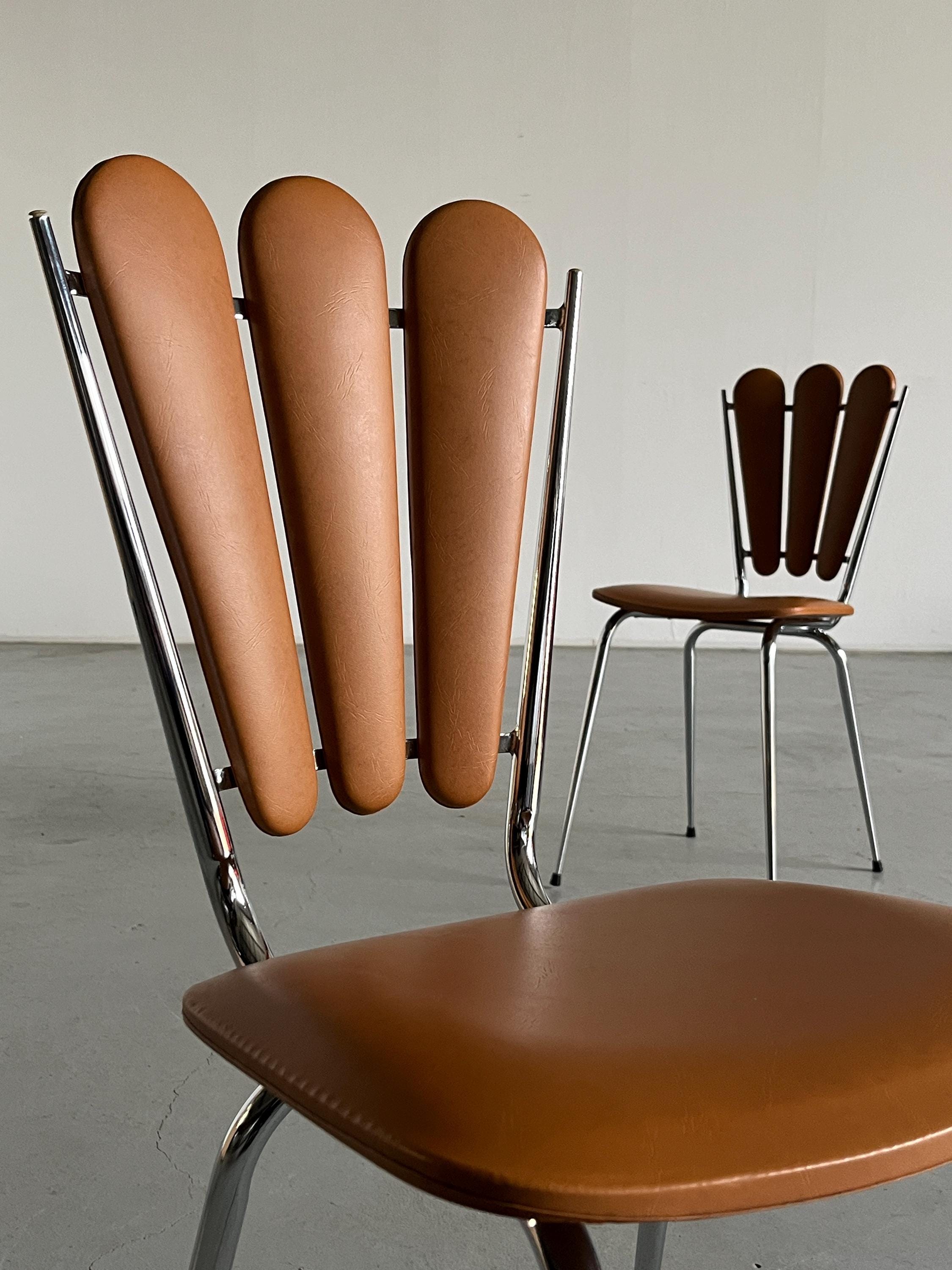 Art Deco Petal Dining Chairs by Tubménager S.A. Ranger, 1960s France