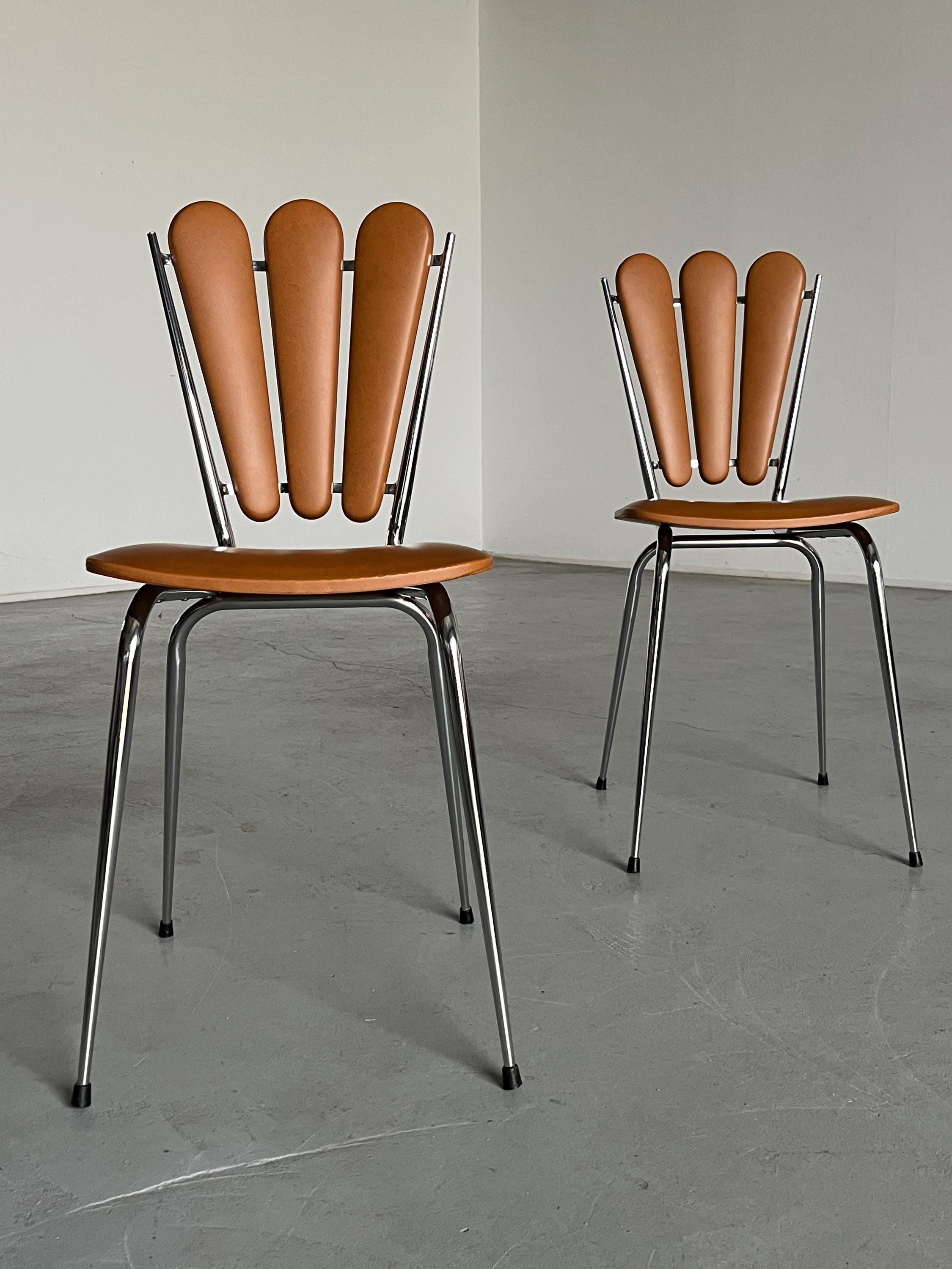 Art Deco Petal Dining Chairs by Tubménager S.A. Ranger, 1960s France