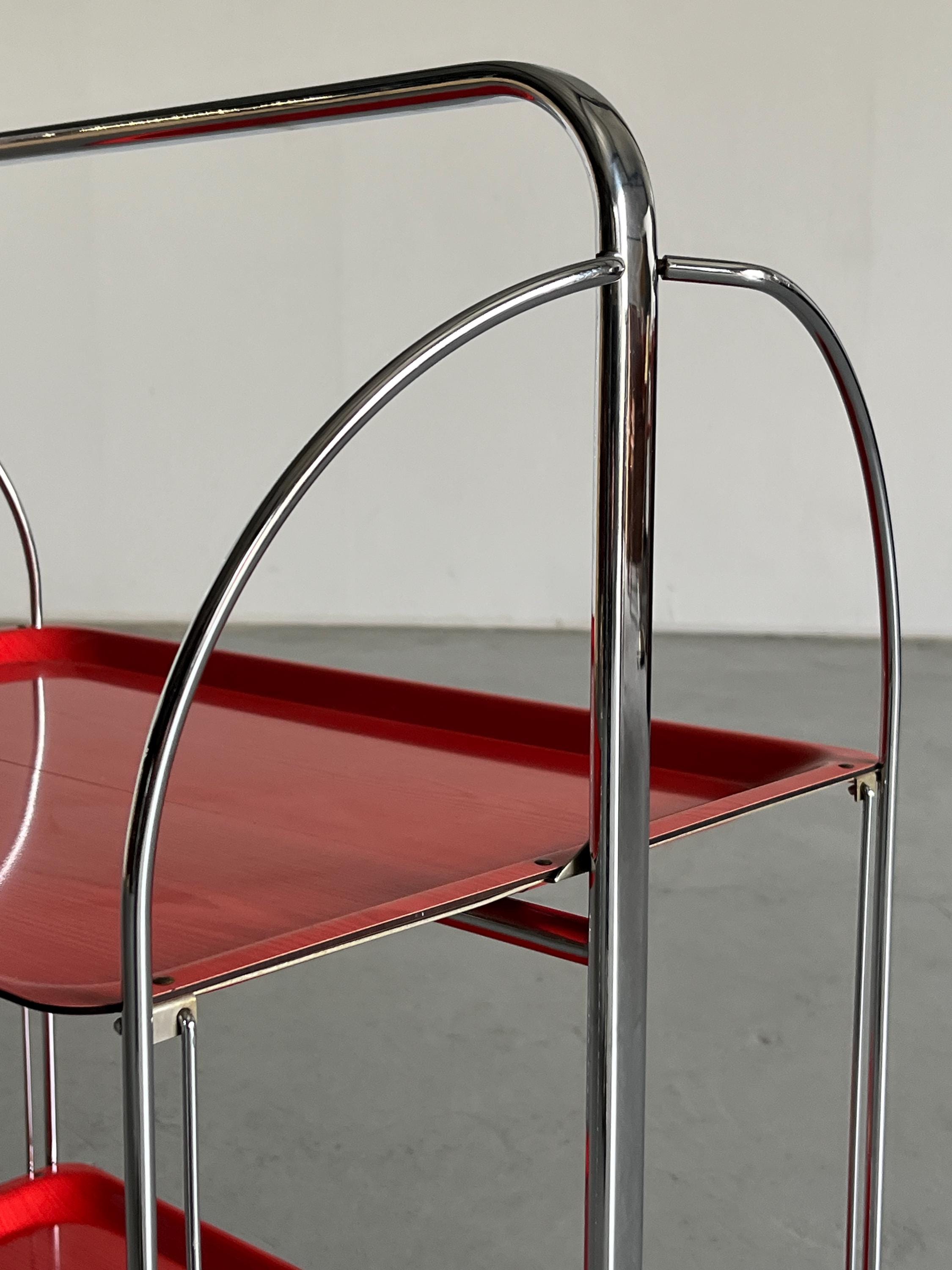 Dinett Serving Trolley by Bremshey Gerlinol, 1960s Germany