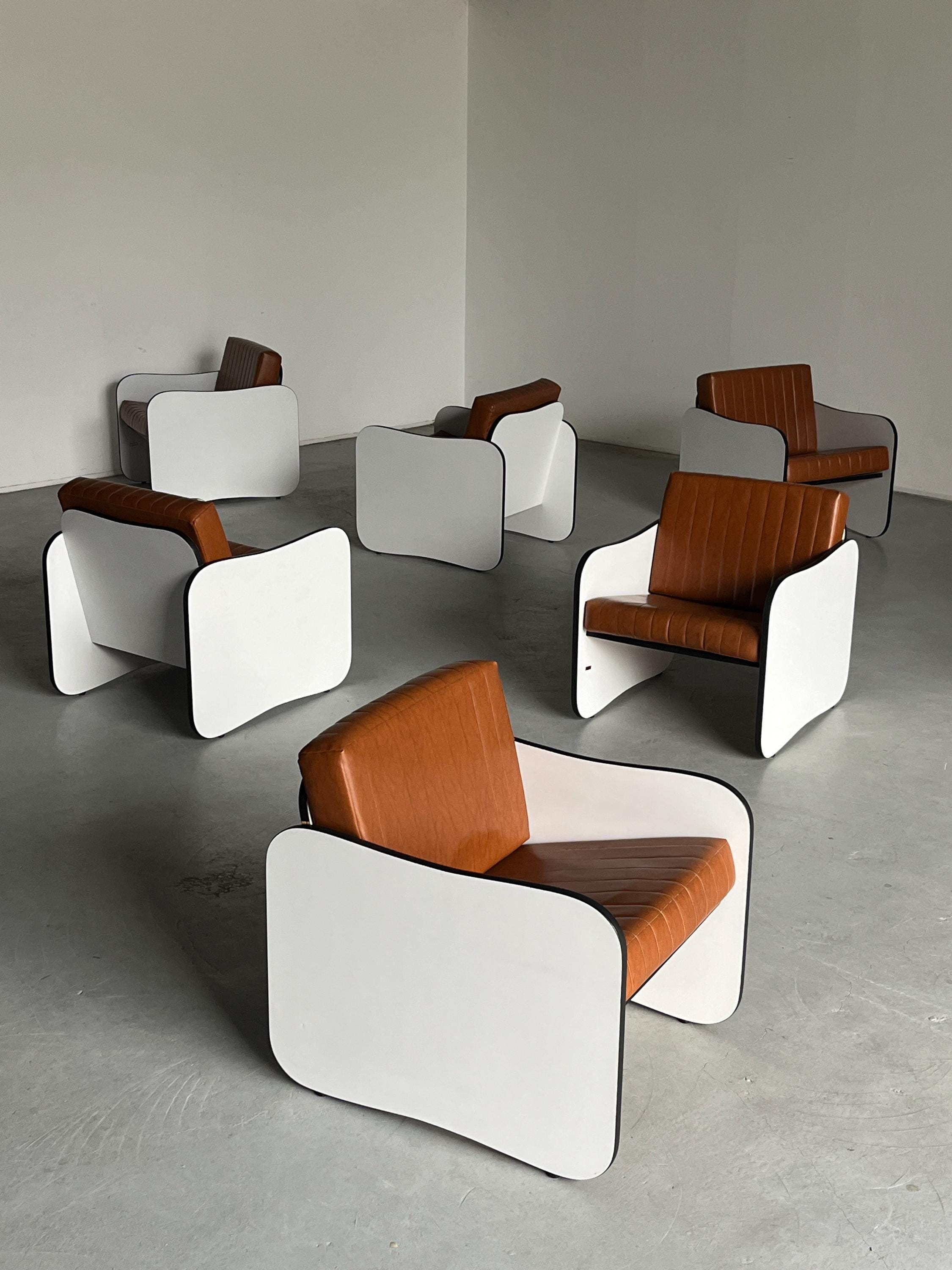 Mid-Century Modern Club Armchairs