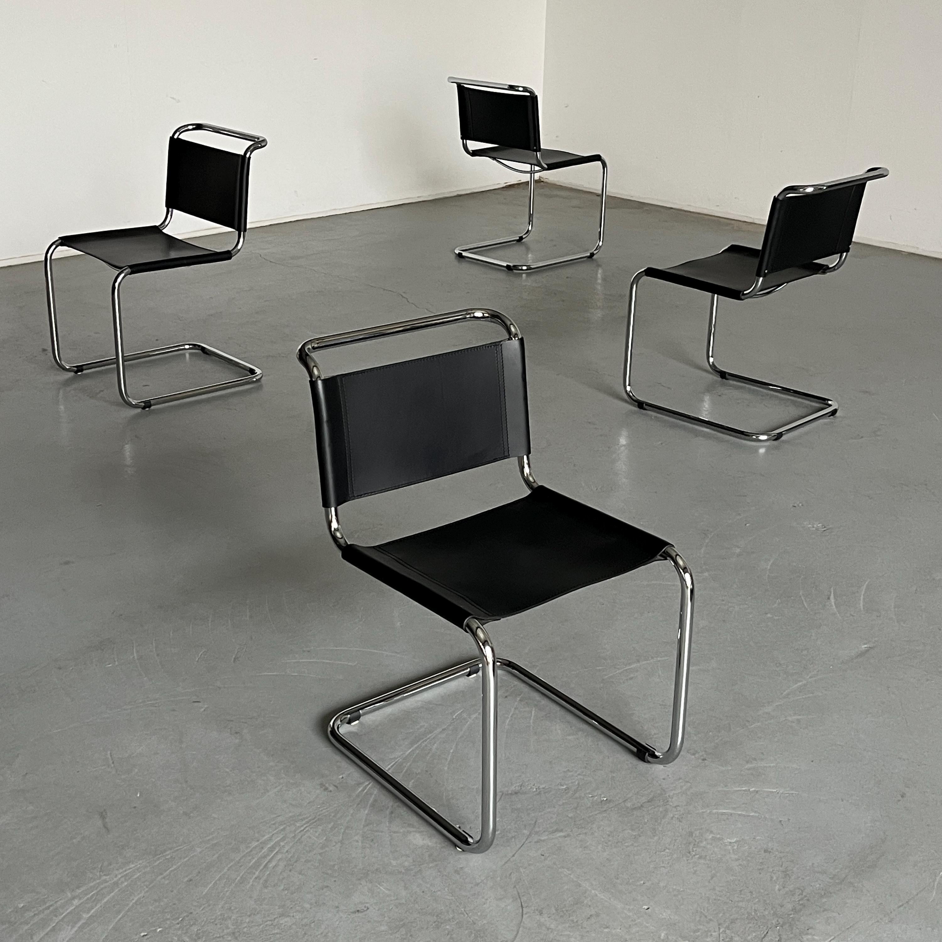 Mart Stam S33 Design Cantilever Chairs, Italy