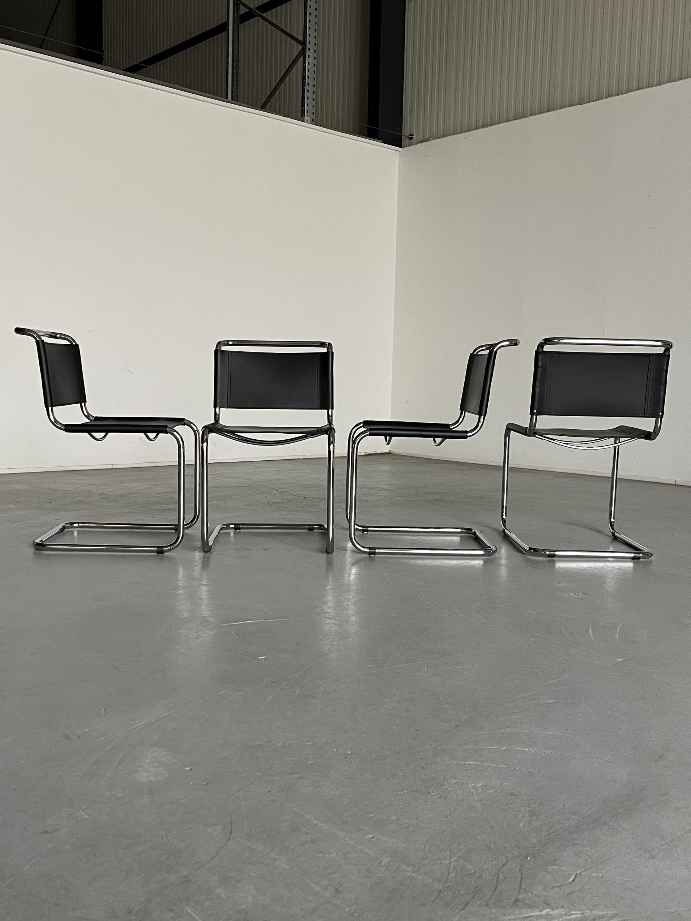 Mart Stam S33 Design Cantilever Chairs, Italy