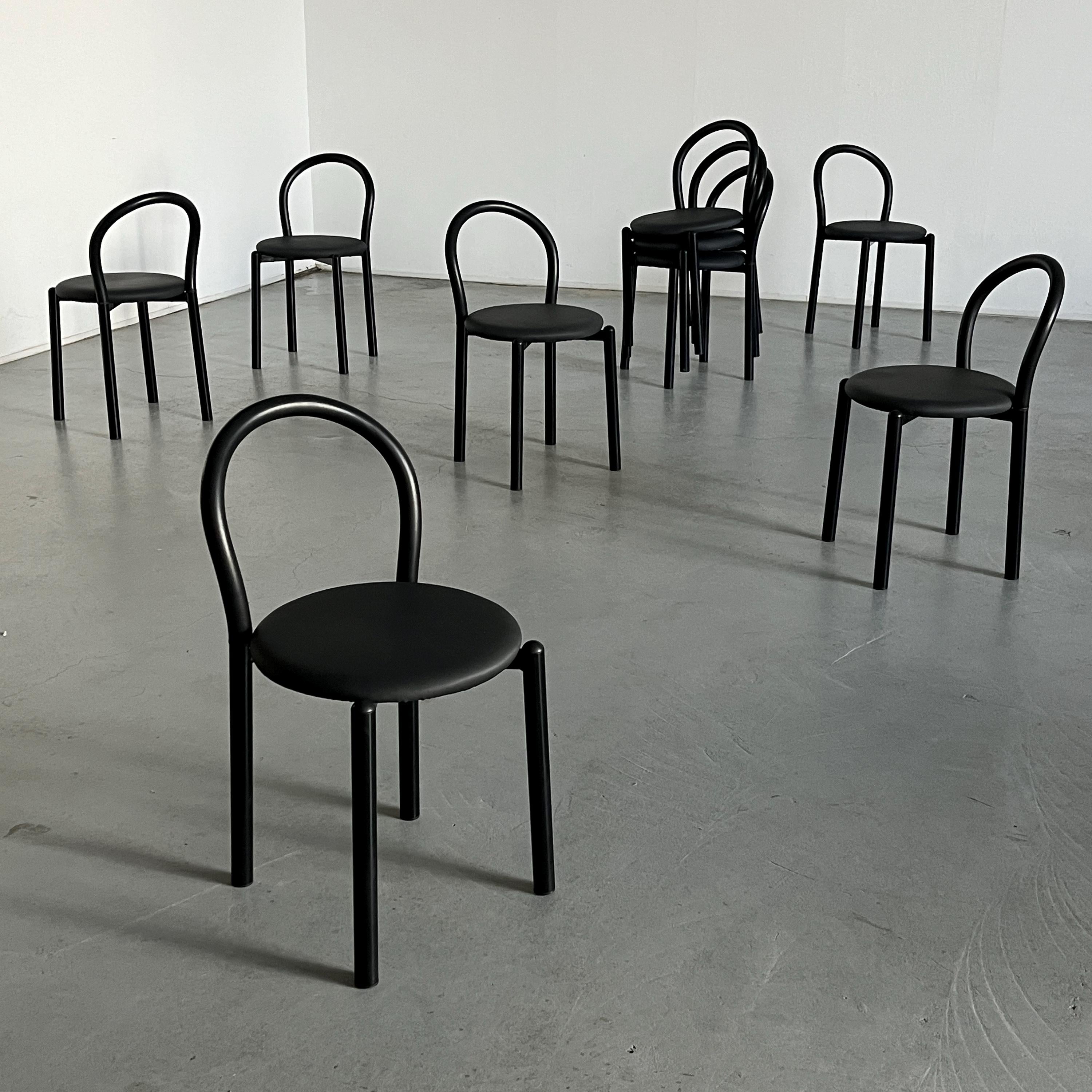Minimalist Stackable Dining Chairs, Sculptural Design