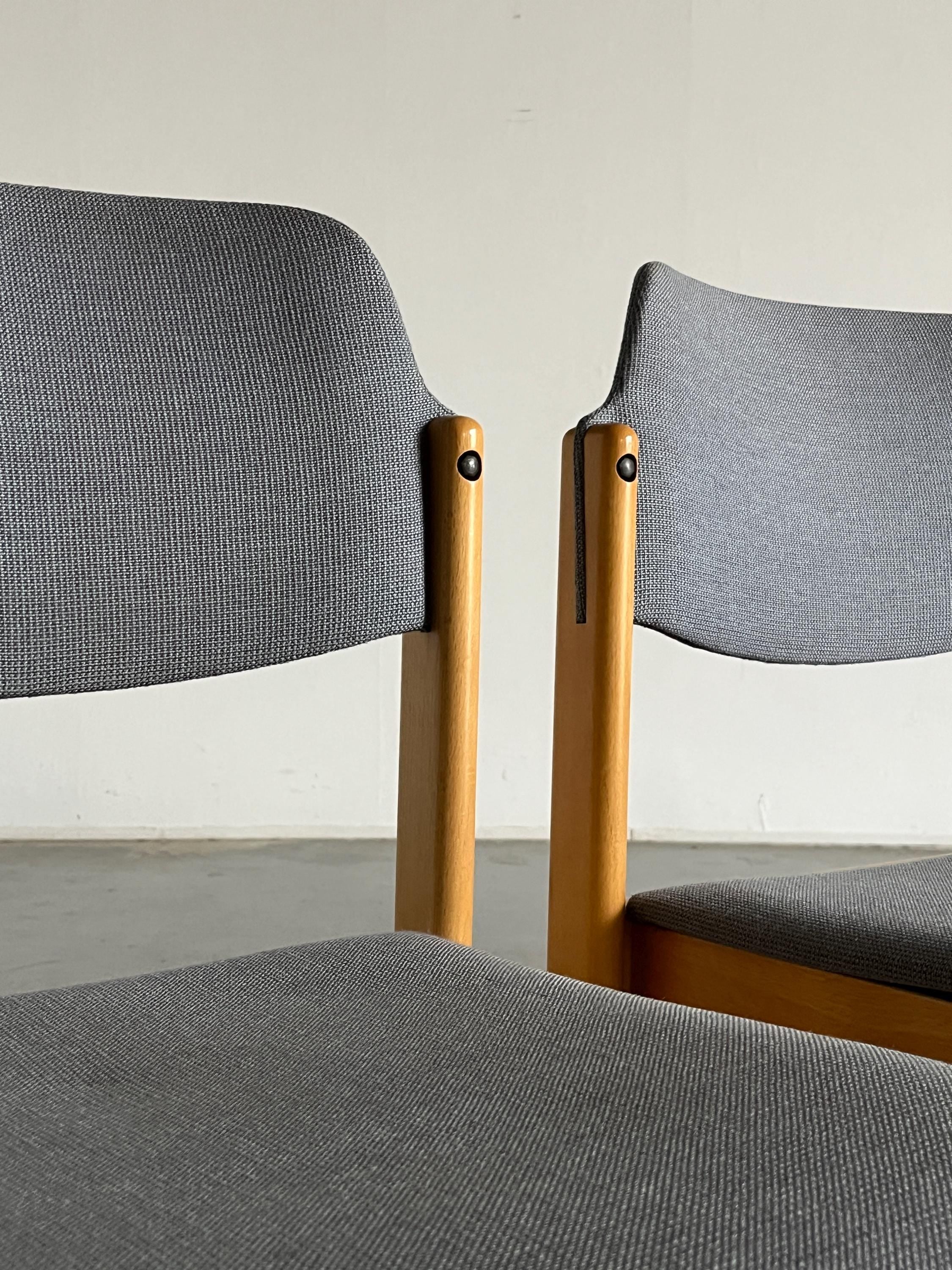 Wiesner Hager Stackable Dining Chairs, 1980s