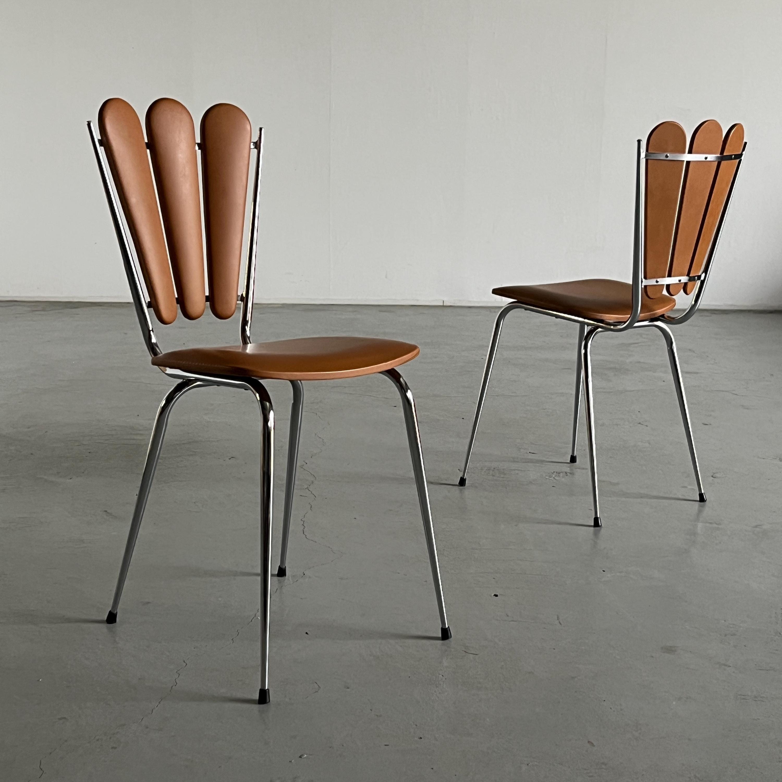 Art Deco Petal Dining Chairs by Tubménager S.A. Ranger, 1960s France