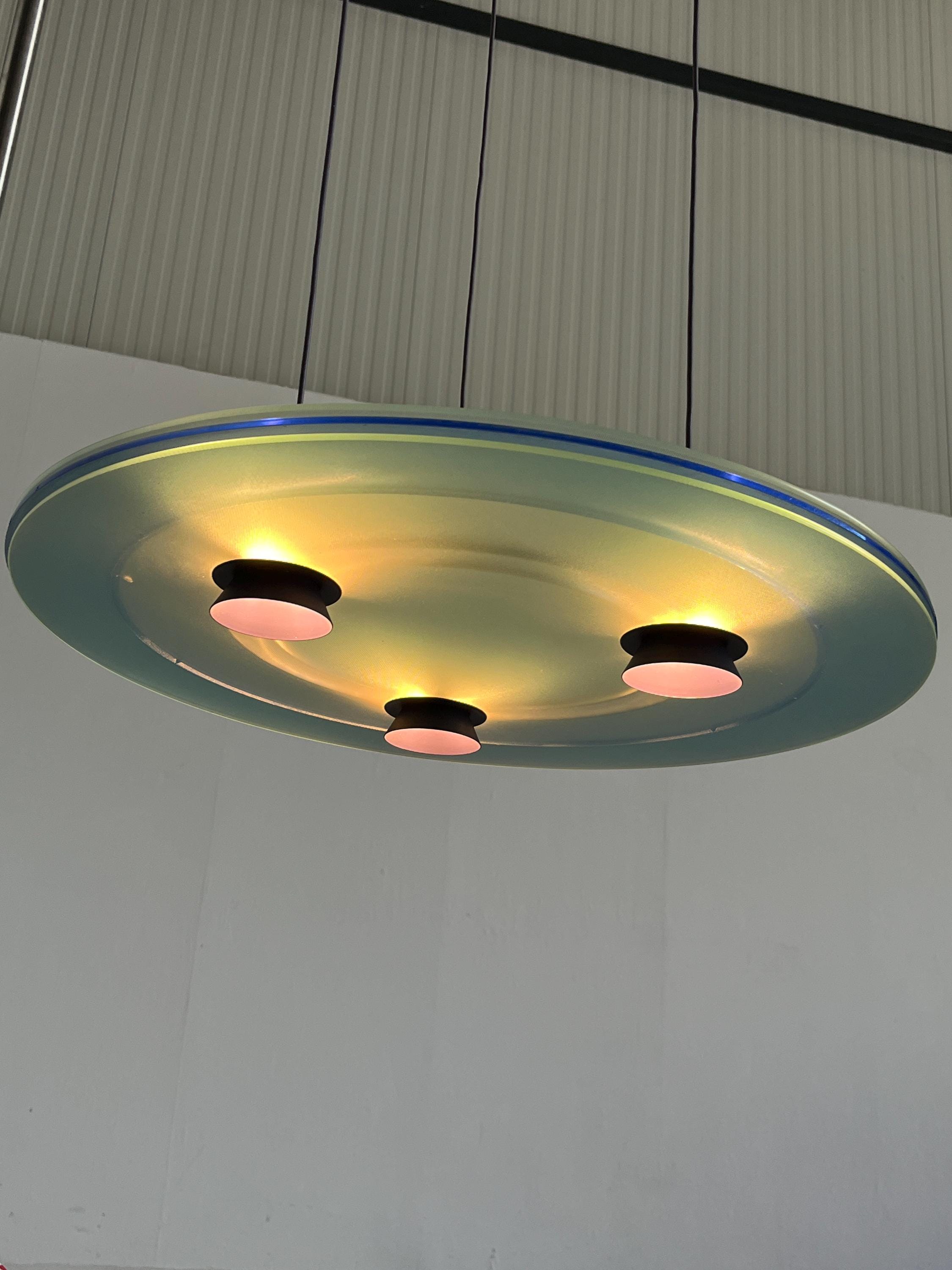 'Aurora' Pendant Lamp by Perry King & Santiago Miranda for Arteluce