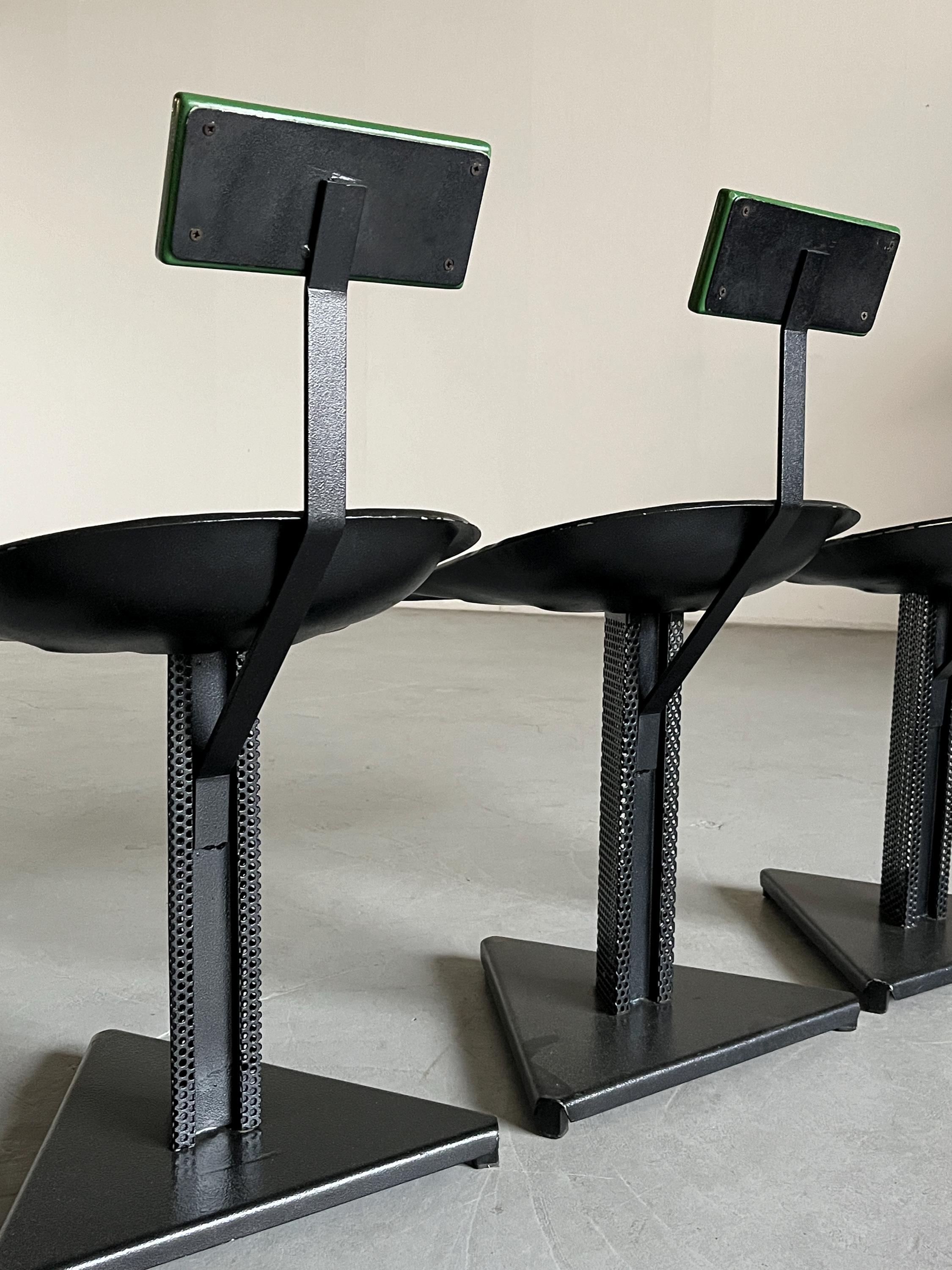 Abstract Geometrical Accent Chairs, 1980s Italy