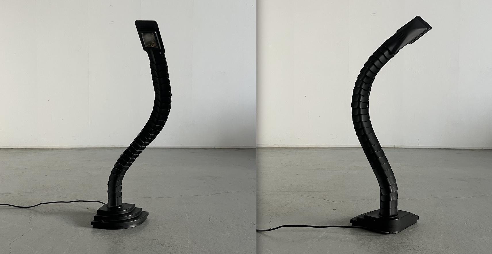 Vintage Flexible Serpentine 'Proteo' Desk Lamps by Mario Bertorelle for JM RDM Massanzago, 1970s Italy