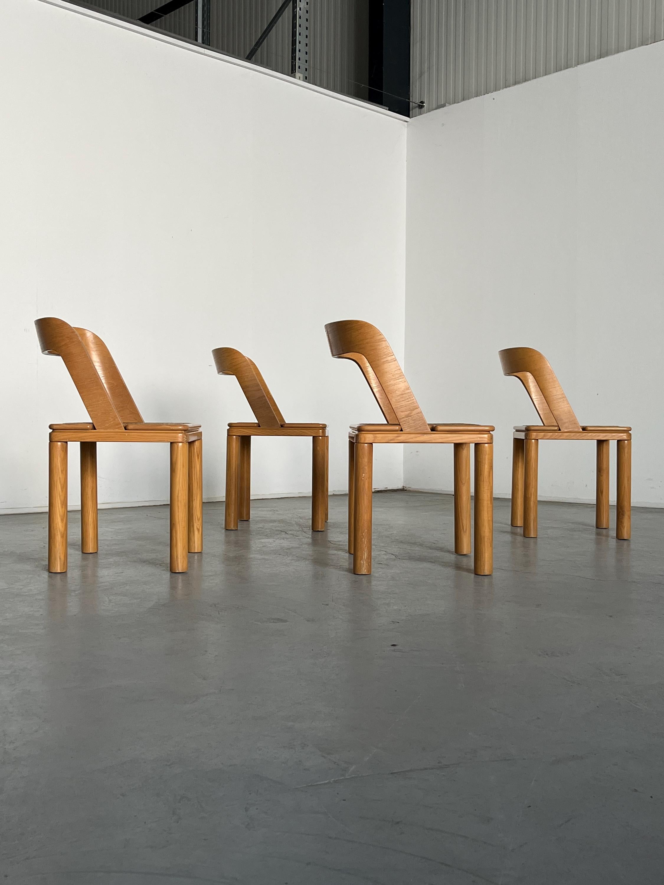 Mid-Century Modern Dining Chairs by RB Rossana in Cane and Ash