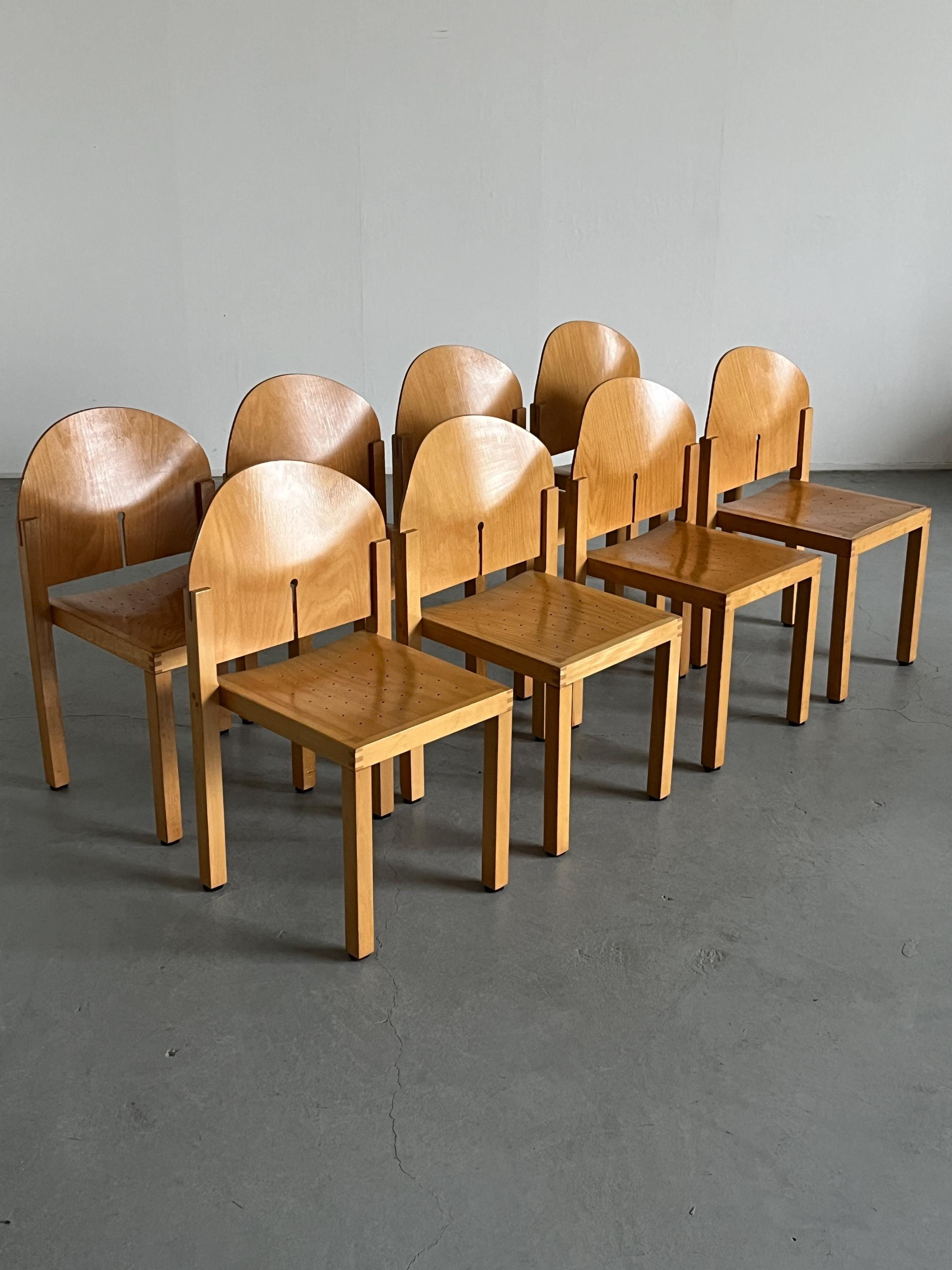 Sculptural Chairs by Arno Votteler for Bisterfeld and Weiss, 1980s Germany