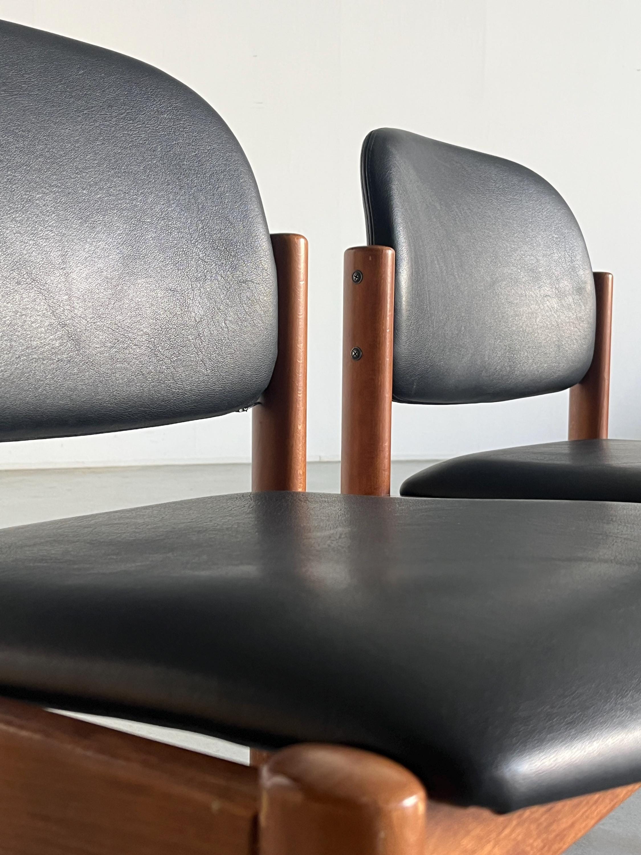 Danish Mid-Century Teak Chairs, 1970s