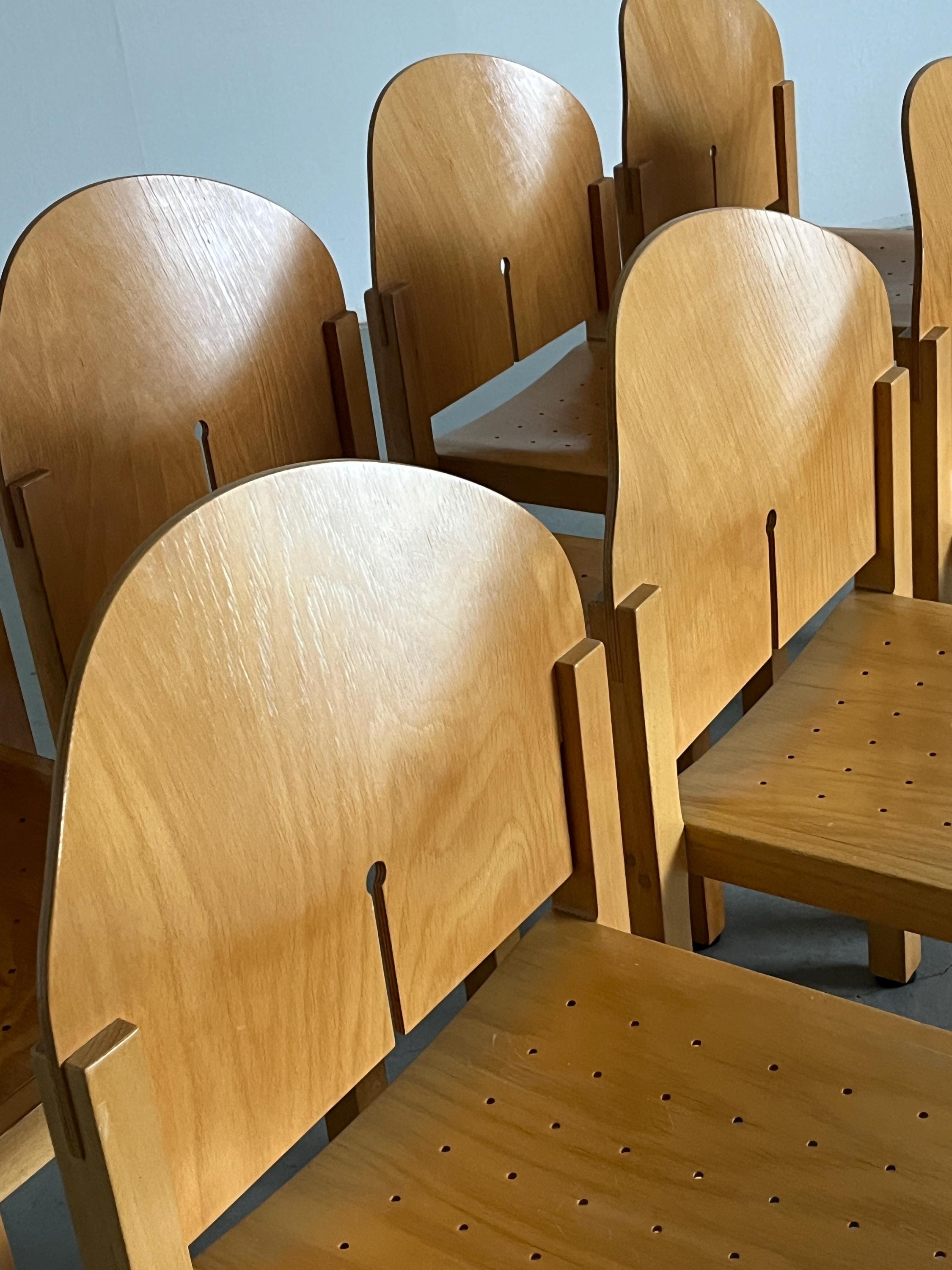 Sculptural Chairs by Arno Votteler for Bisterfeld and Weiss, 1980s Germany