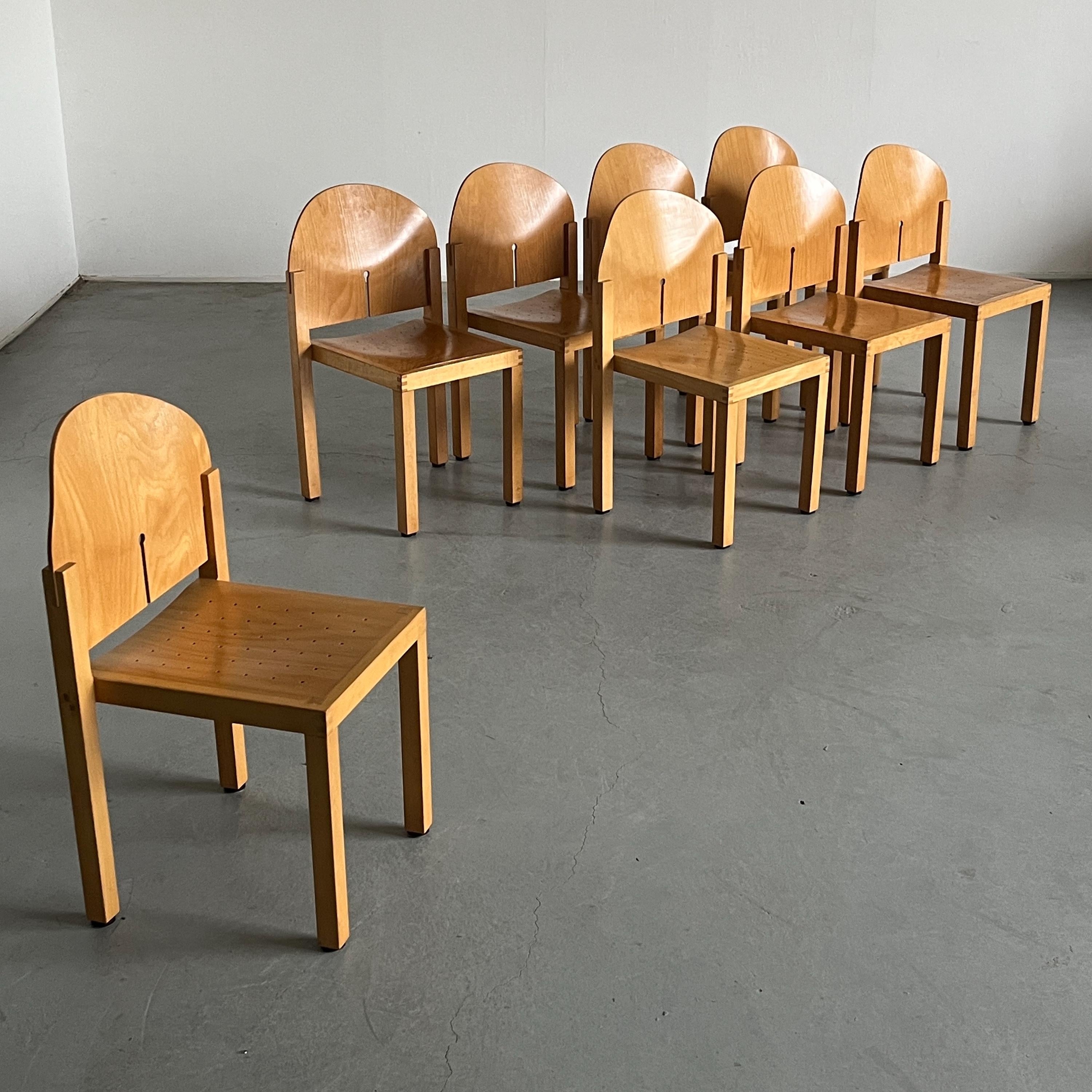 Sculptural Chairs by Arno Votteler for Bisterfeld and Weiss, 1980s