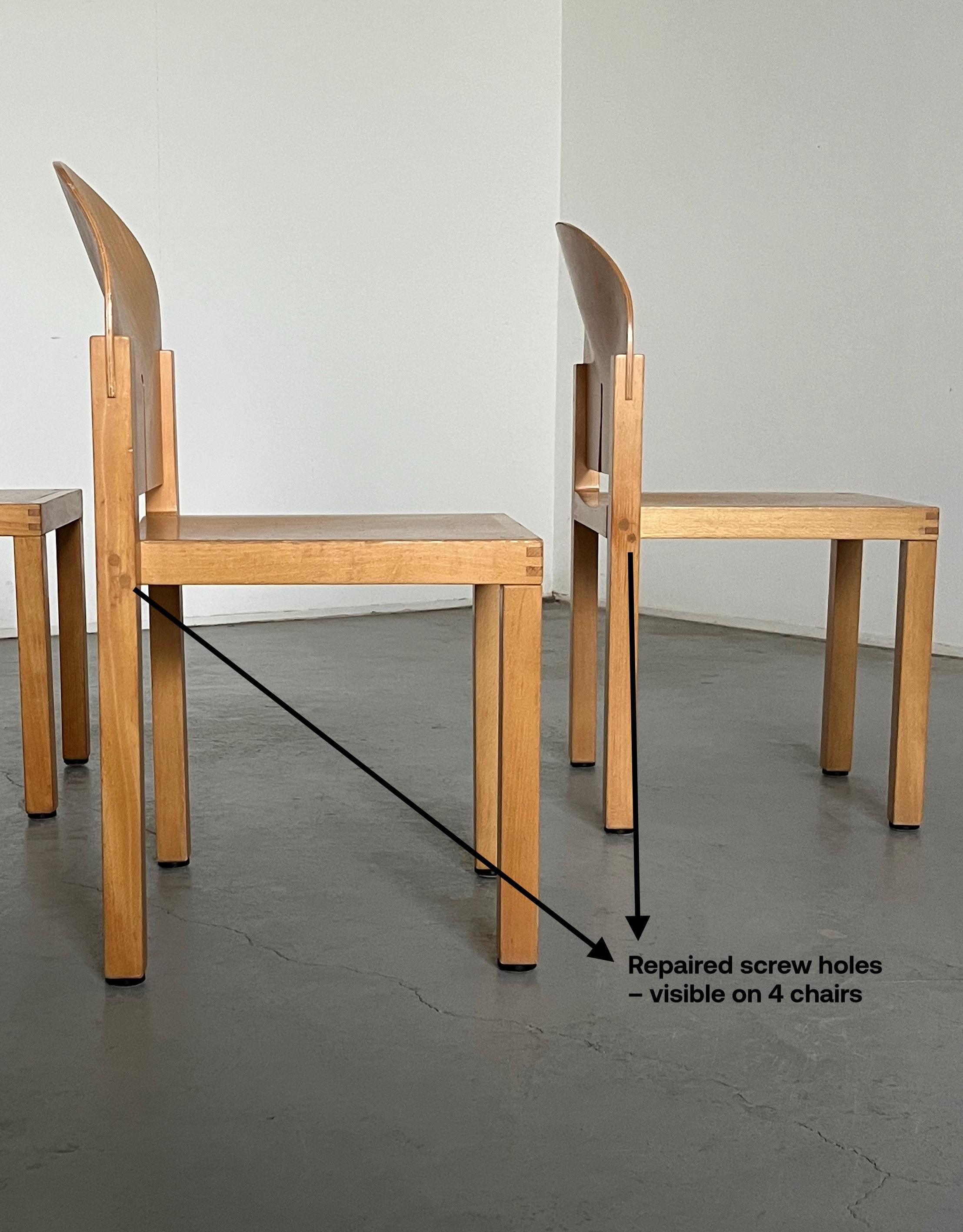 Sculptural Chairs by Arno Votteler for Bisterfeld and Weiss, 1980s Germany