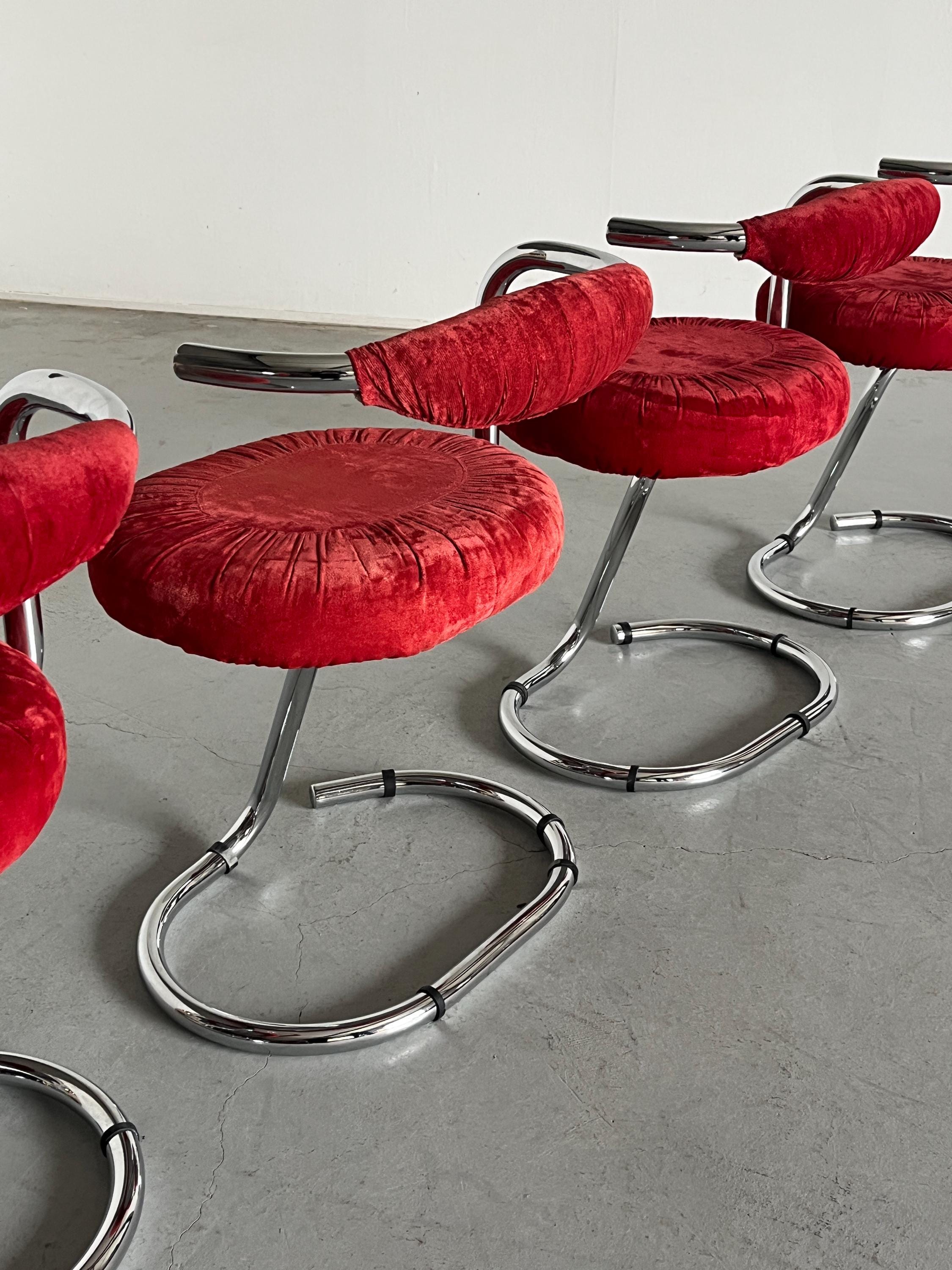 'Cobra' Chairs by Giotto Stoppino