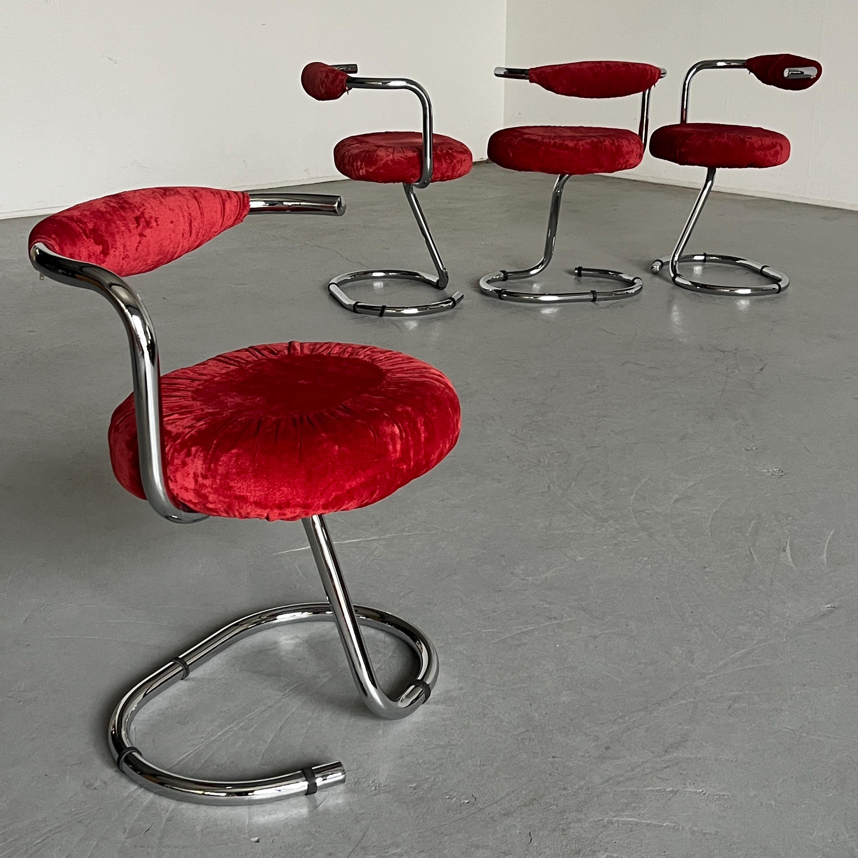 'Cobra' Chairs by Giotto Stoppino