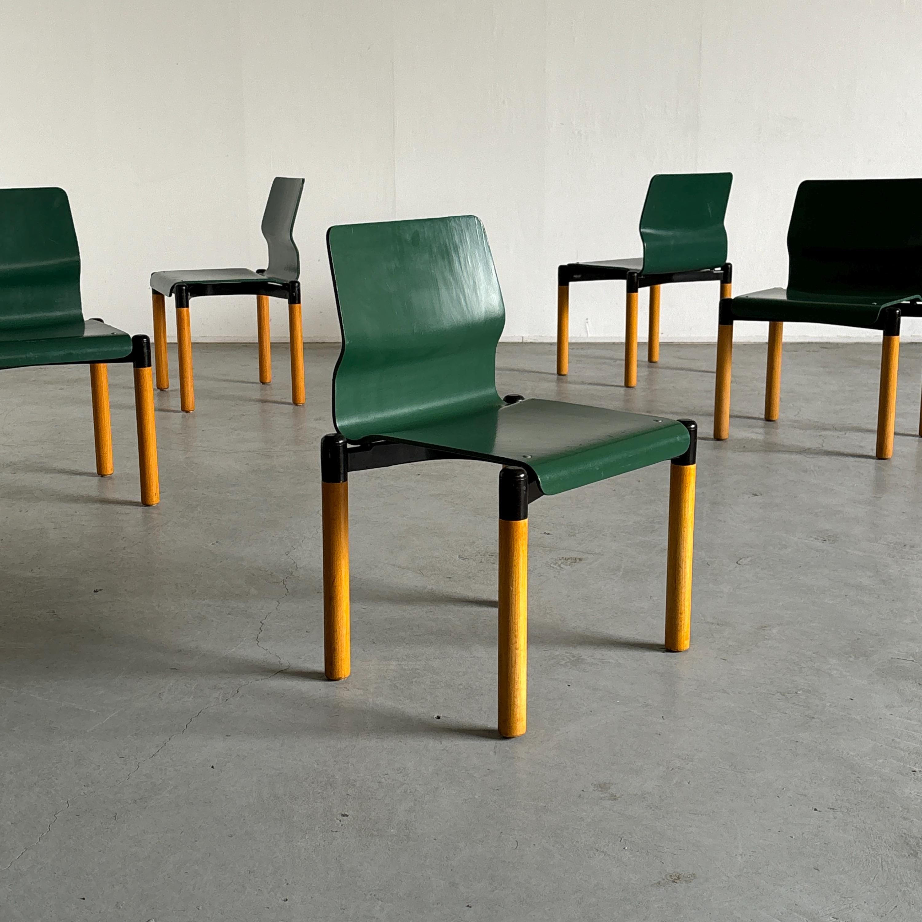 Froscher Sitform Stackable Chairs, 1980s