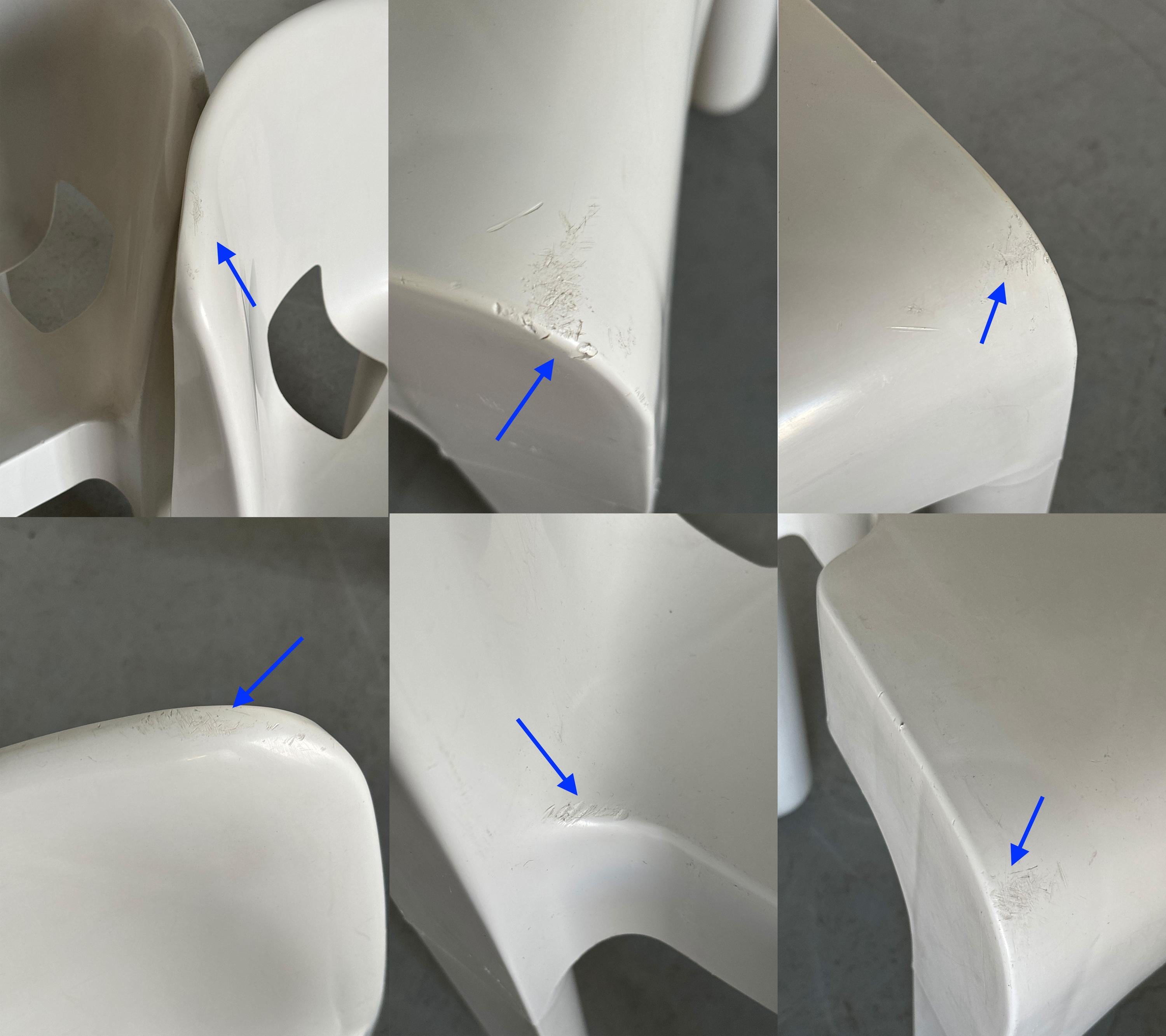 Joe Colombo Model ‘4867’ or ‘Universale’ Chairs for Kartell