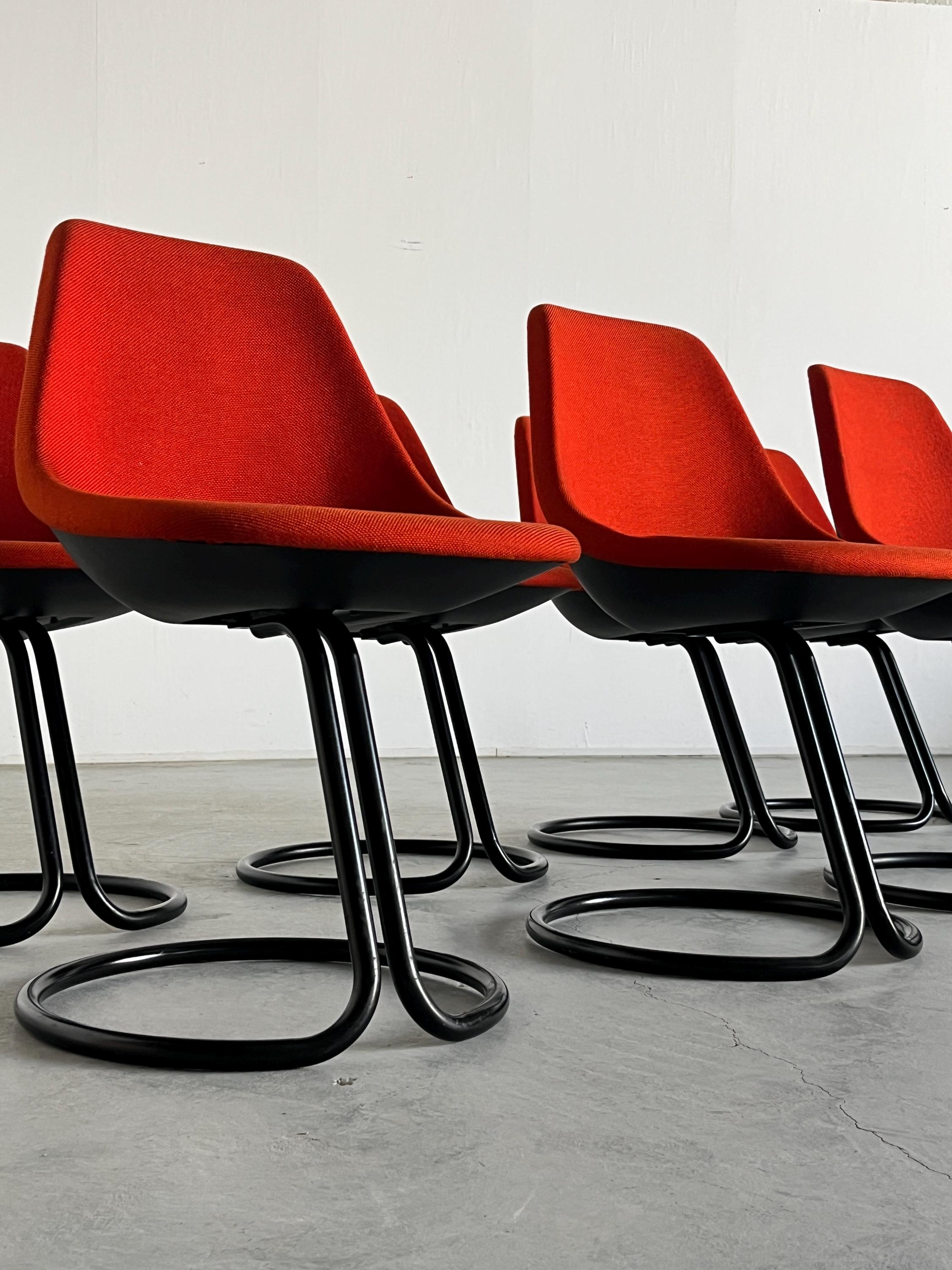 Giotto Stoppino Cantilever Dining Chairs
