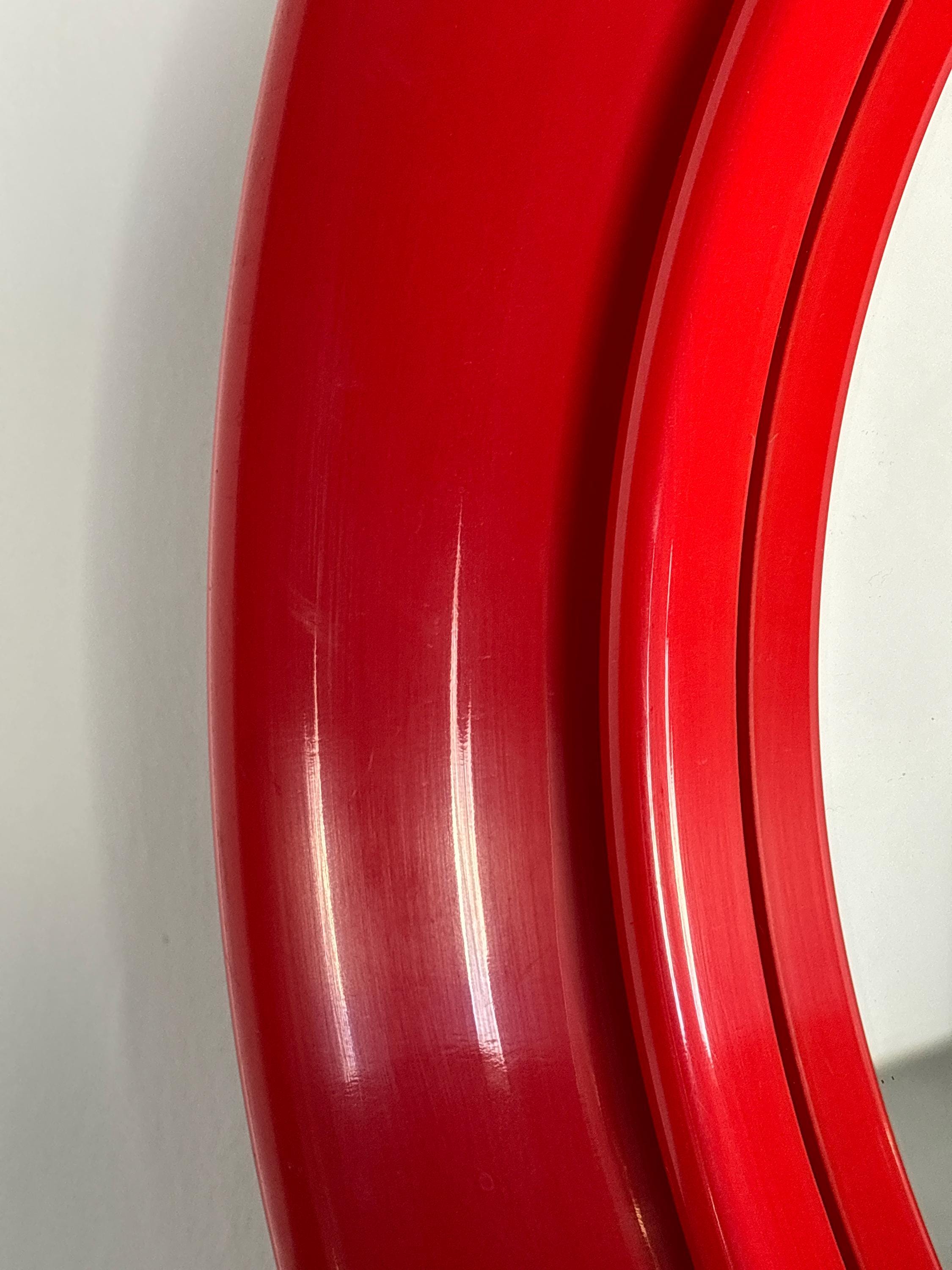 Space Age Circular Wall Mirror, 1980s