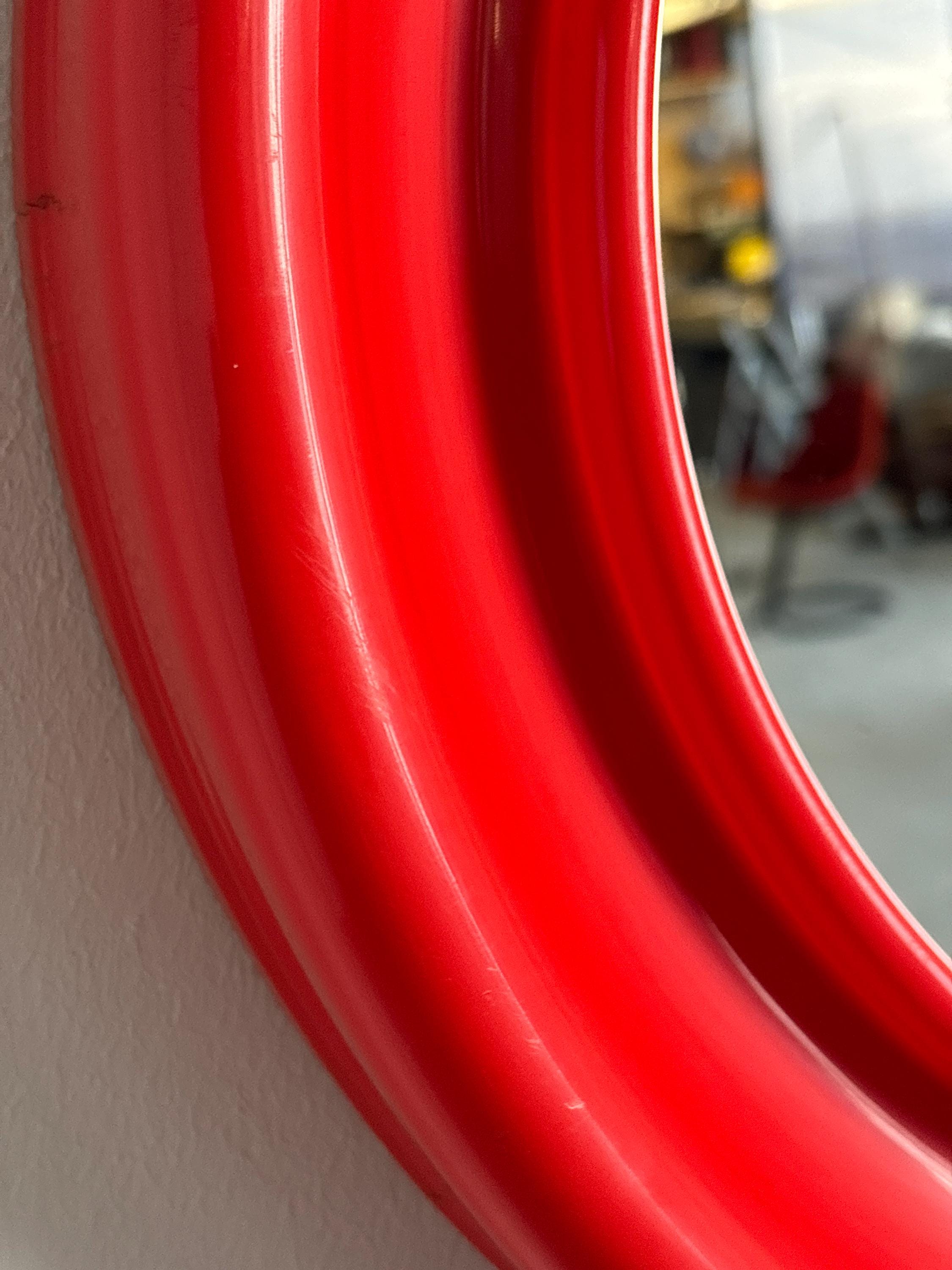 Space Age Circular Wall Mirror, 1980s